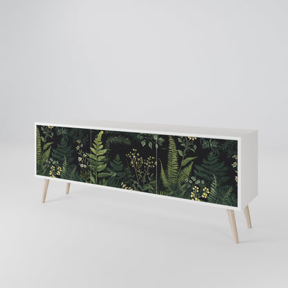 FERN FLOWERS Třídveřový TV stolek