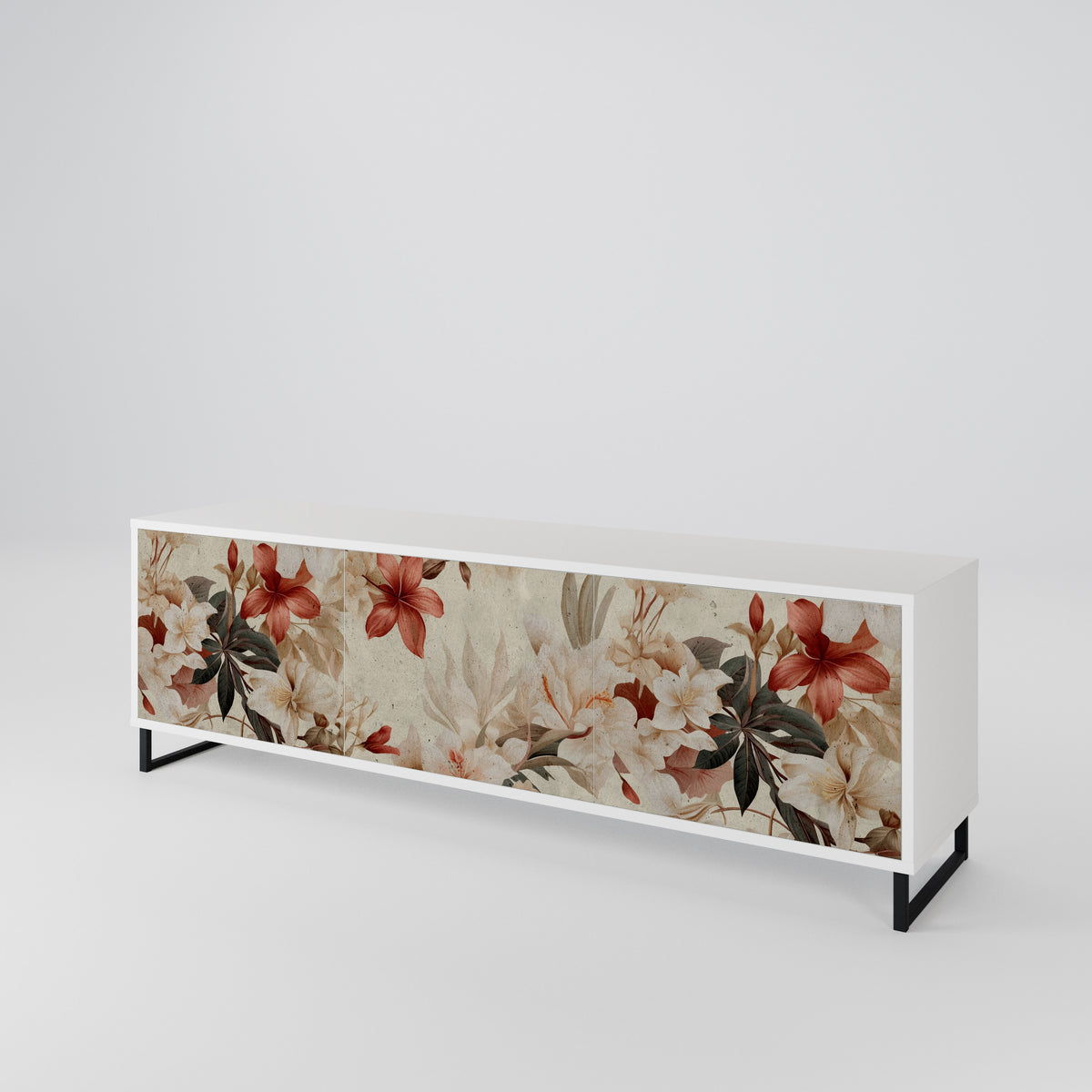 PETAL HARMONY Třídveřový TV stolek