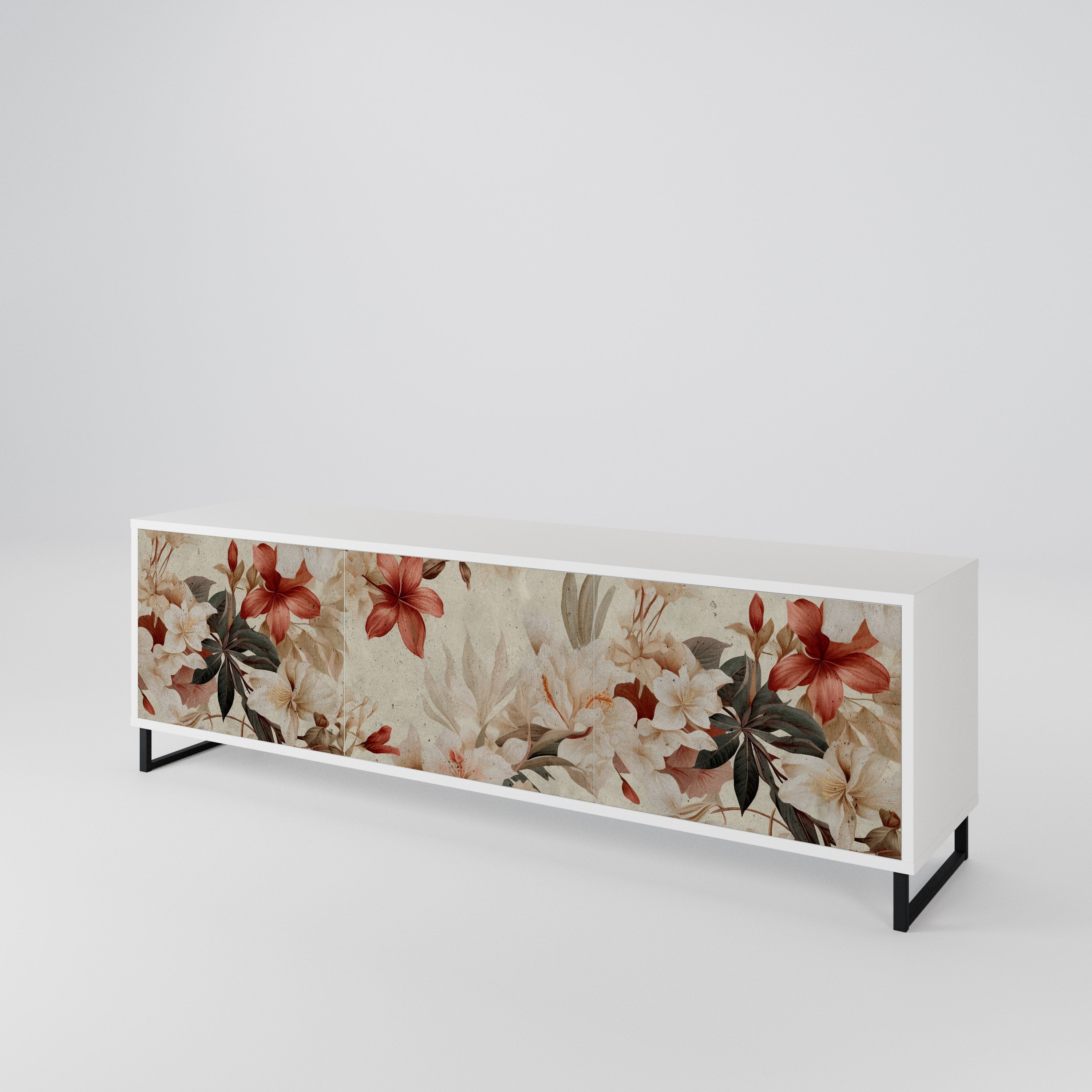 PETAL HARMONY Třídveřový TV stolek
