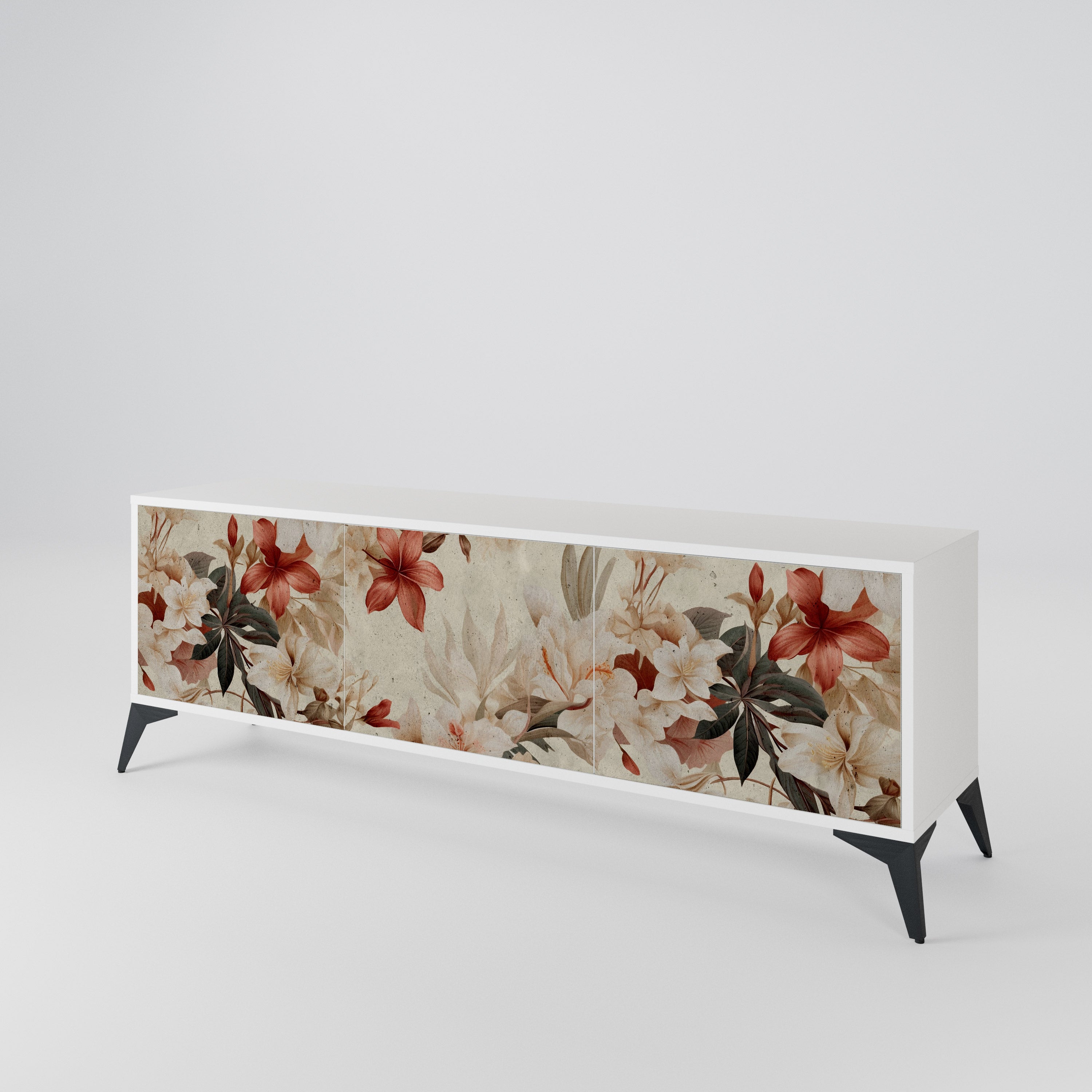 PETAL HARMONY Třídveřový TV stolek