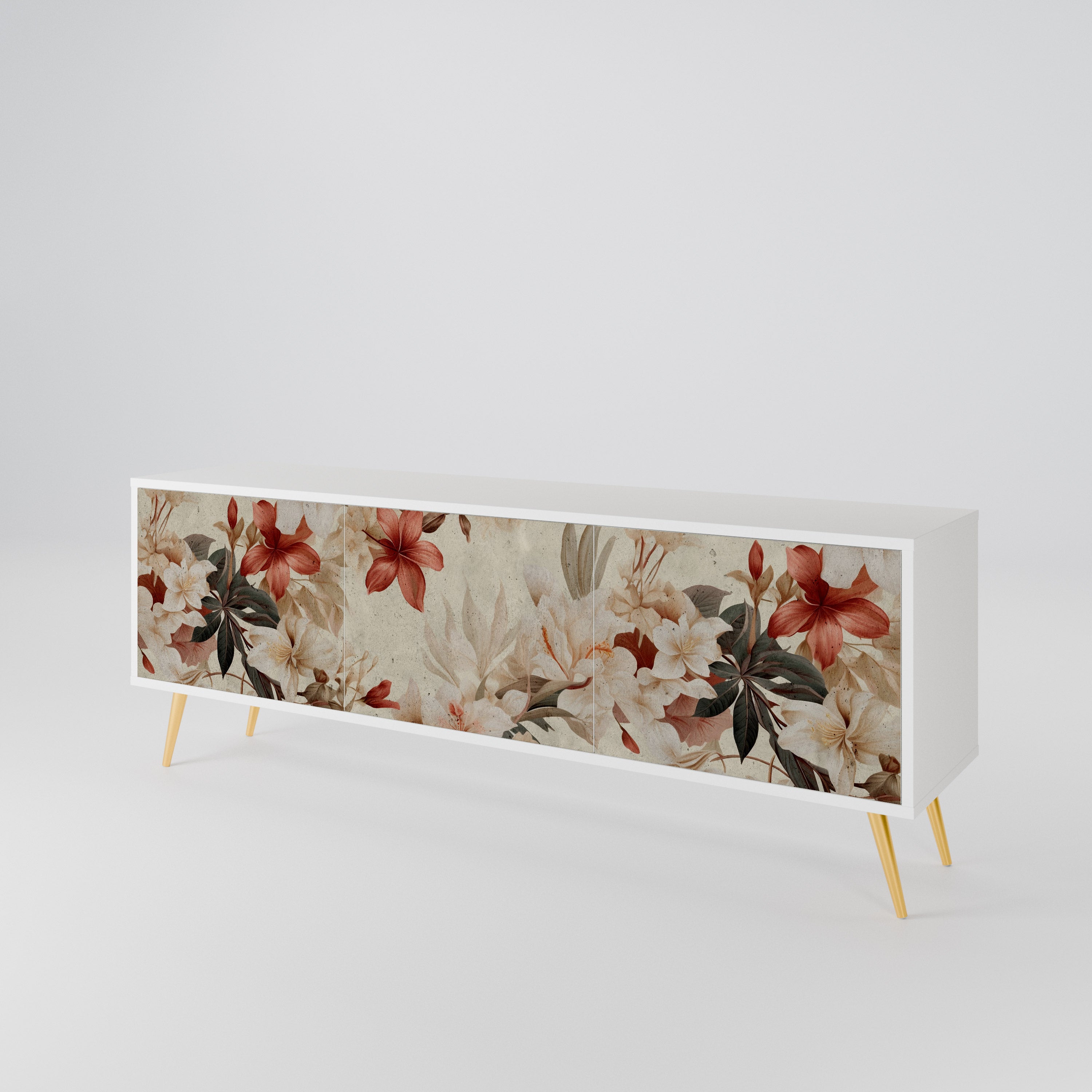 PETAL HARMONY Třídveřový TV stolek