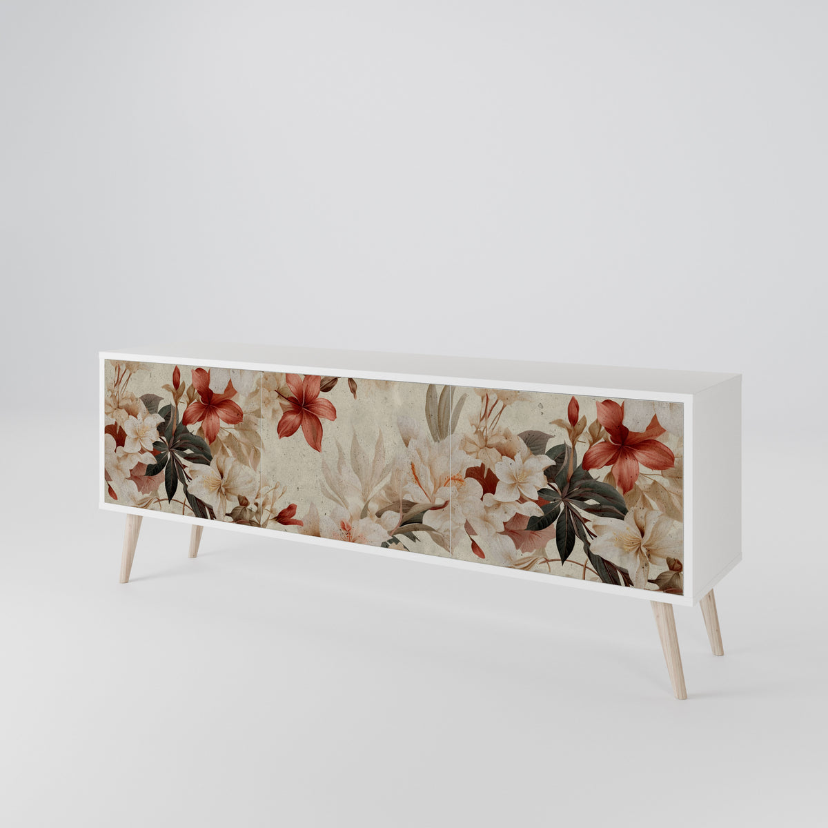 PETAL HARMONY Třídveřový TV stolek