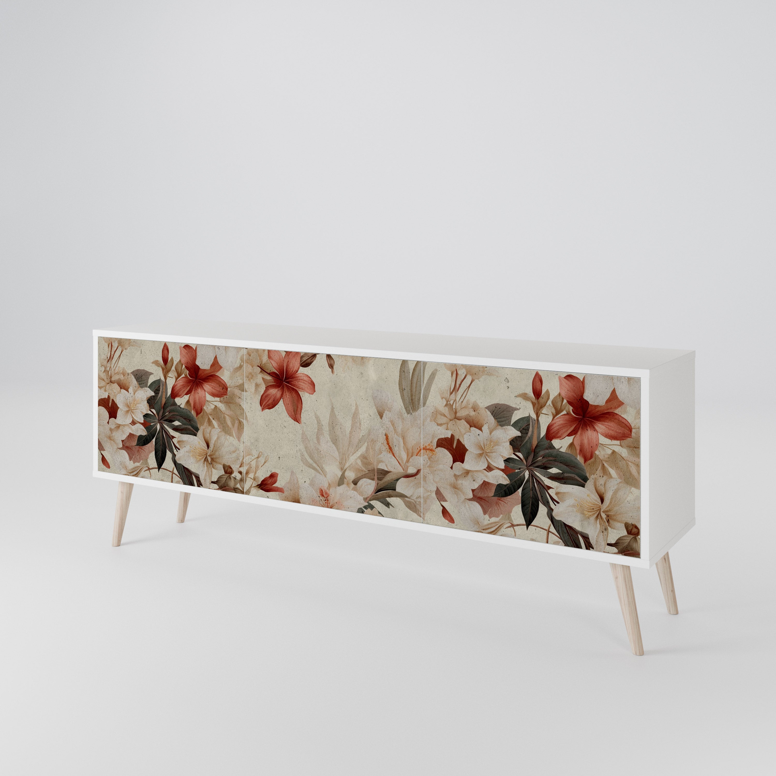 PETAL HARMONY Třídveřový TV stolek