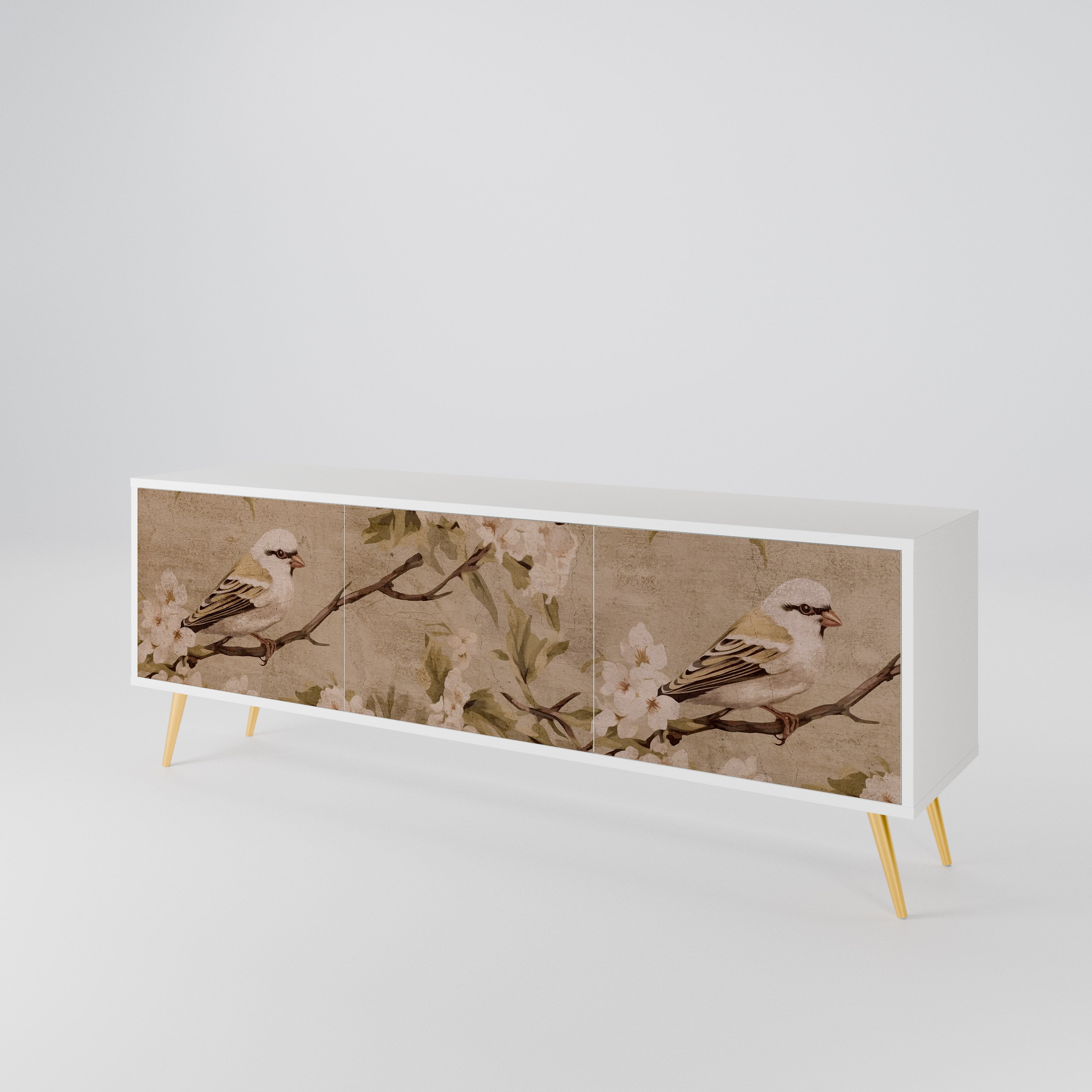 PETAL DISTINGUISH Třídveřový TV stolek