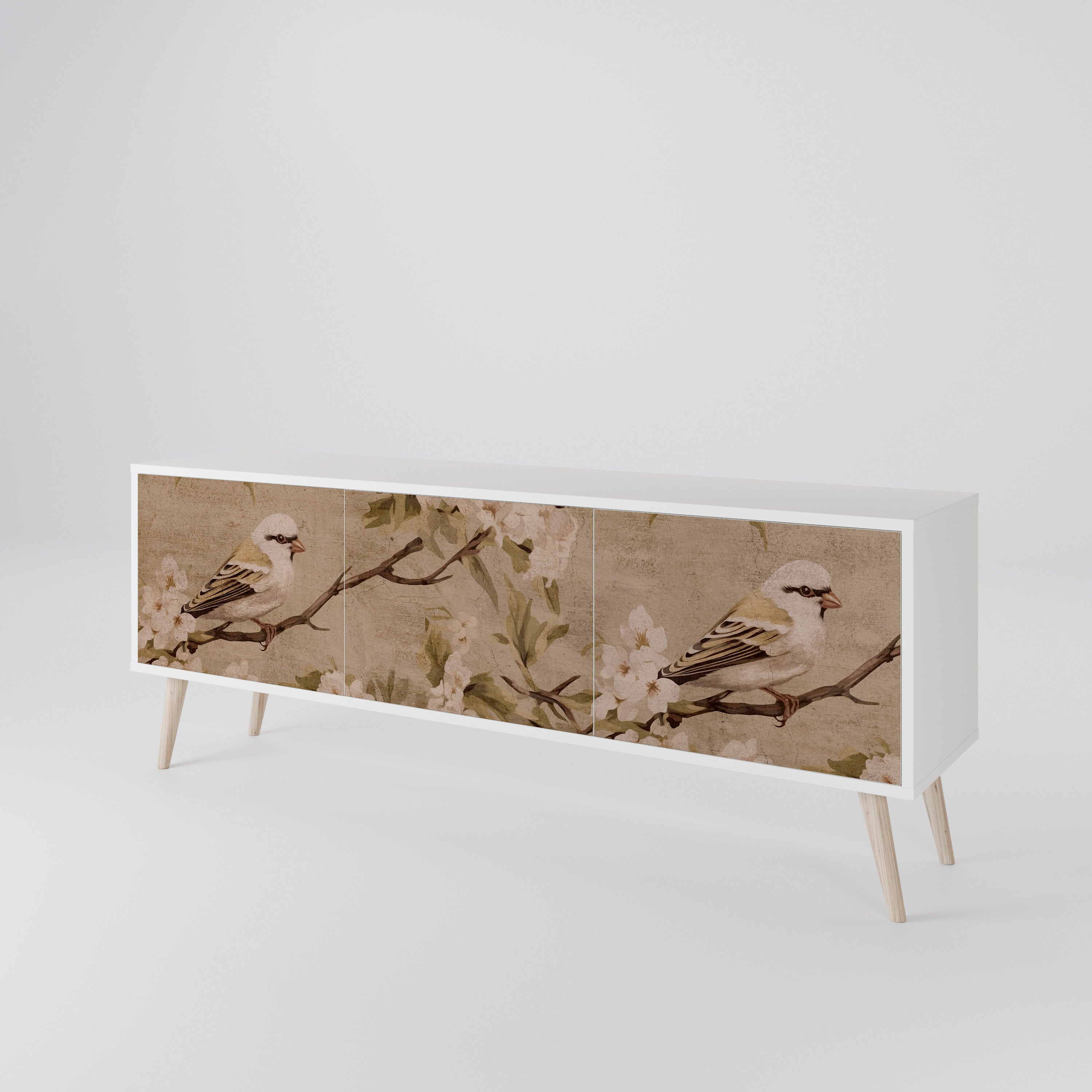 PETAL DISTINGUISH Třídveřový TV stolek
