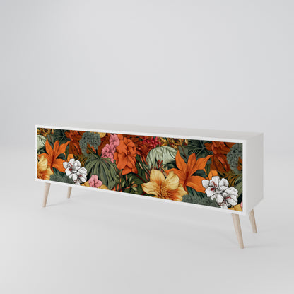 RADIANT FLORA Třídveřový TV stolek