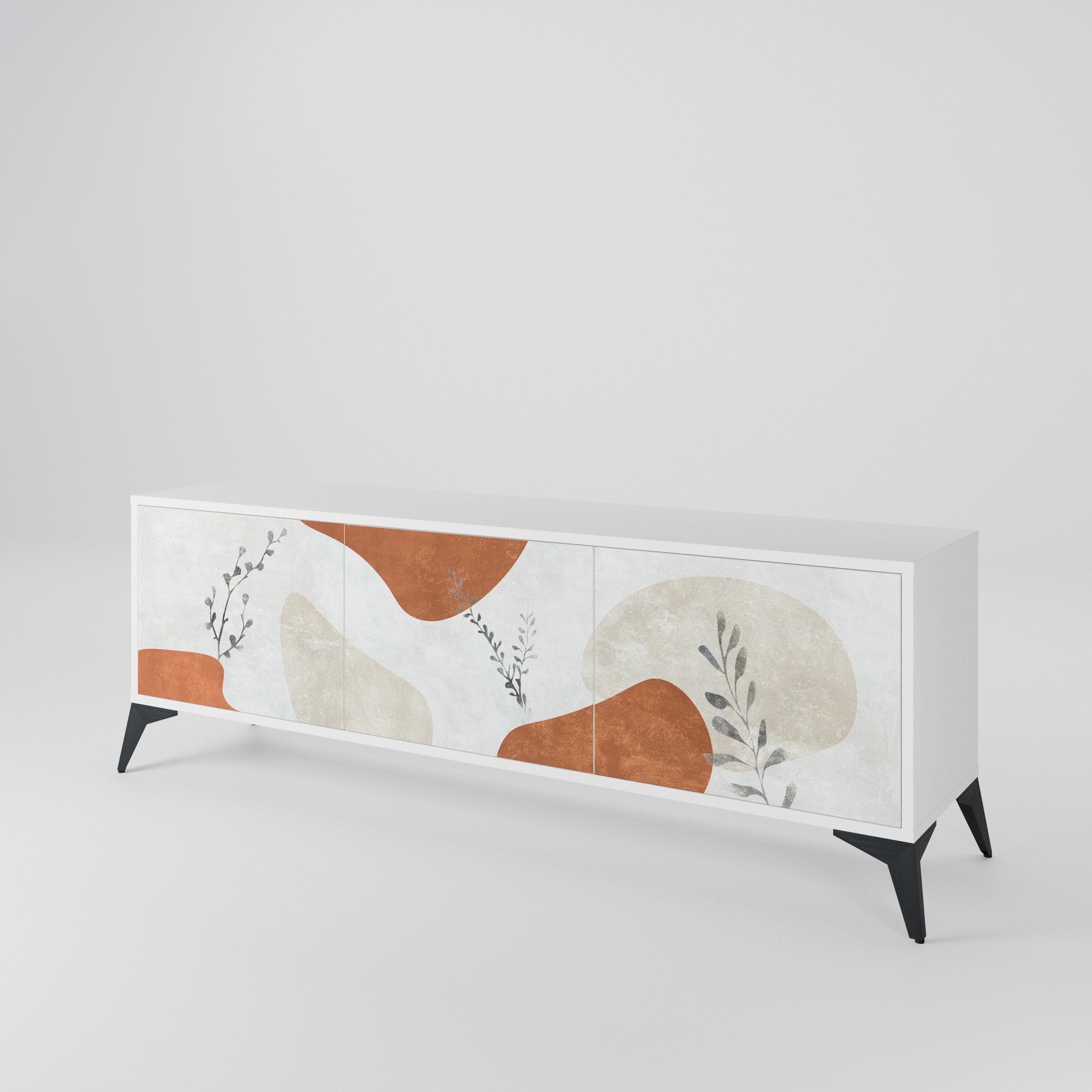 TRANQUIL TWIG Třídveřový TV stolek
