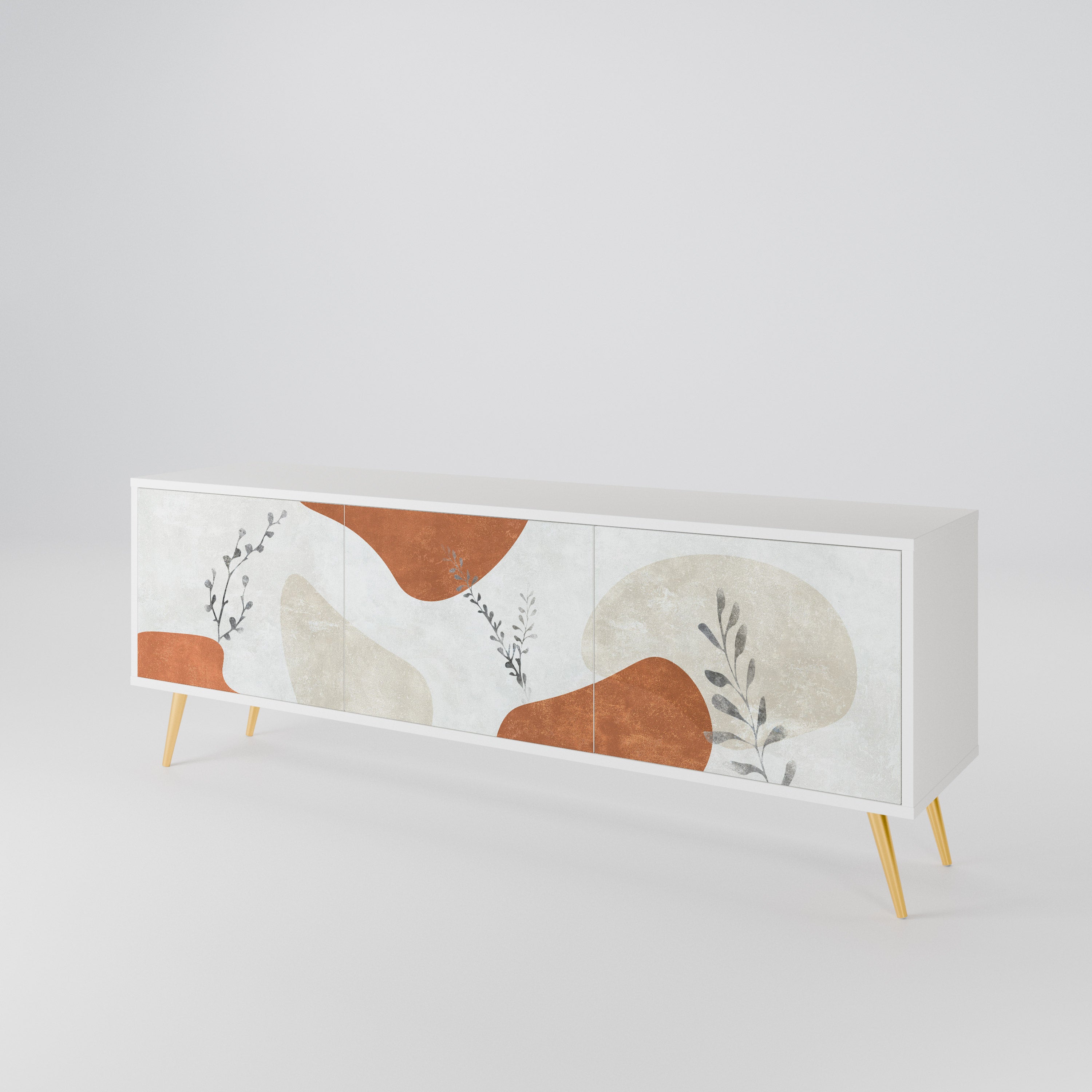 TRANQUIL TWIG Třídveřový TV stolek