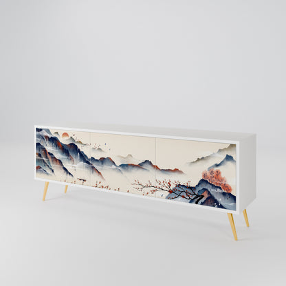 JAPANESE LANDSCAPE Třídveřový TV stolek