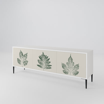 GREEN LEAFY STAMPS Třídveřový TV stolek