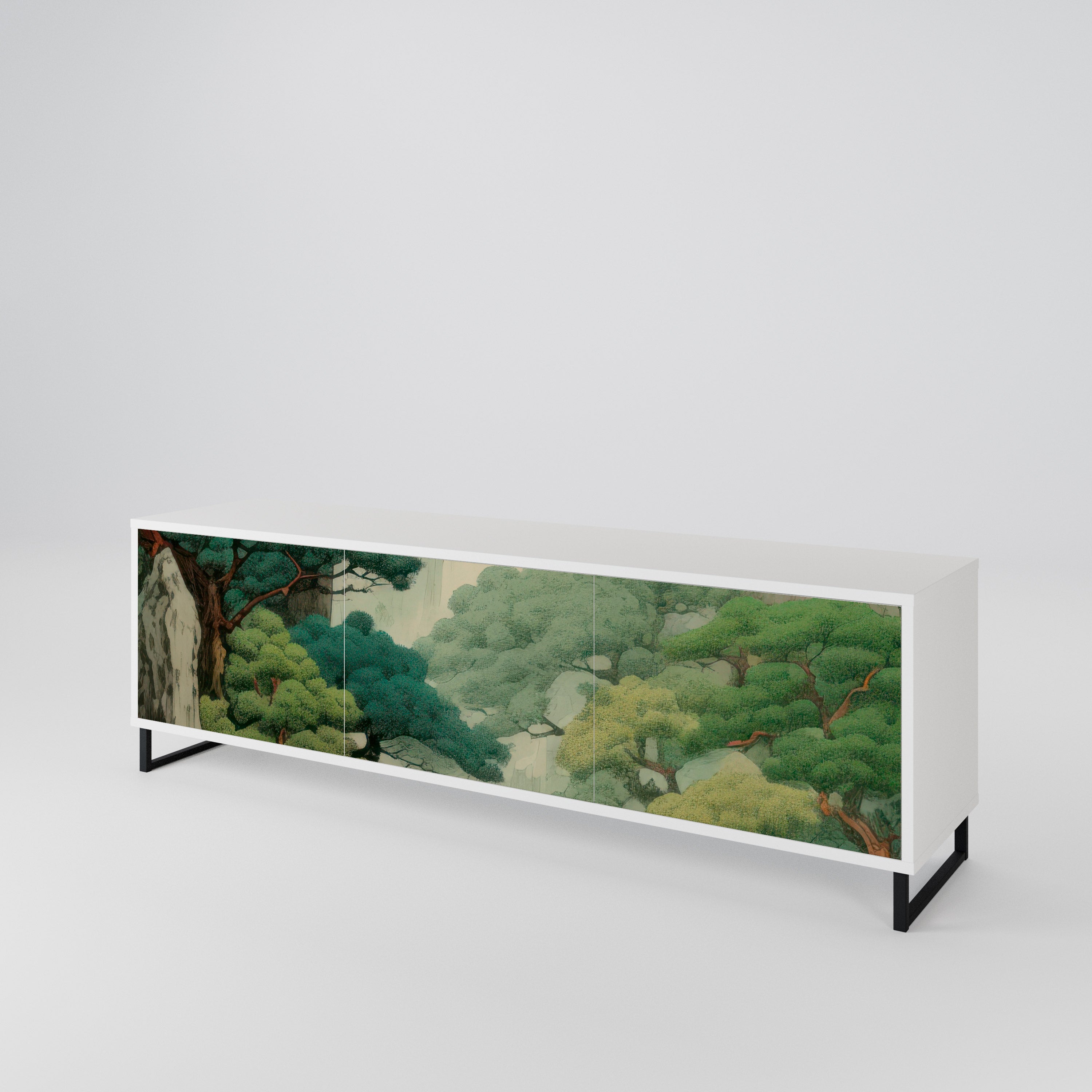 VERDURE ABYSS Třídveřový TV stolek