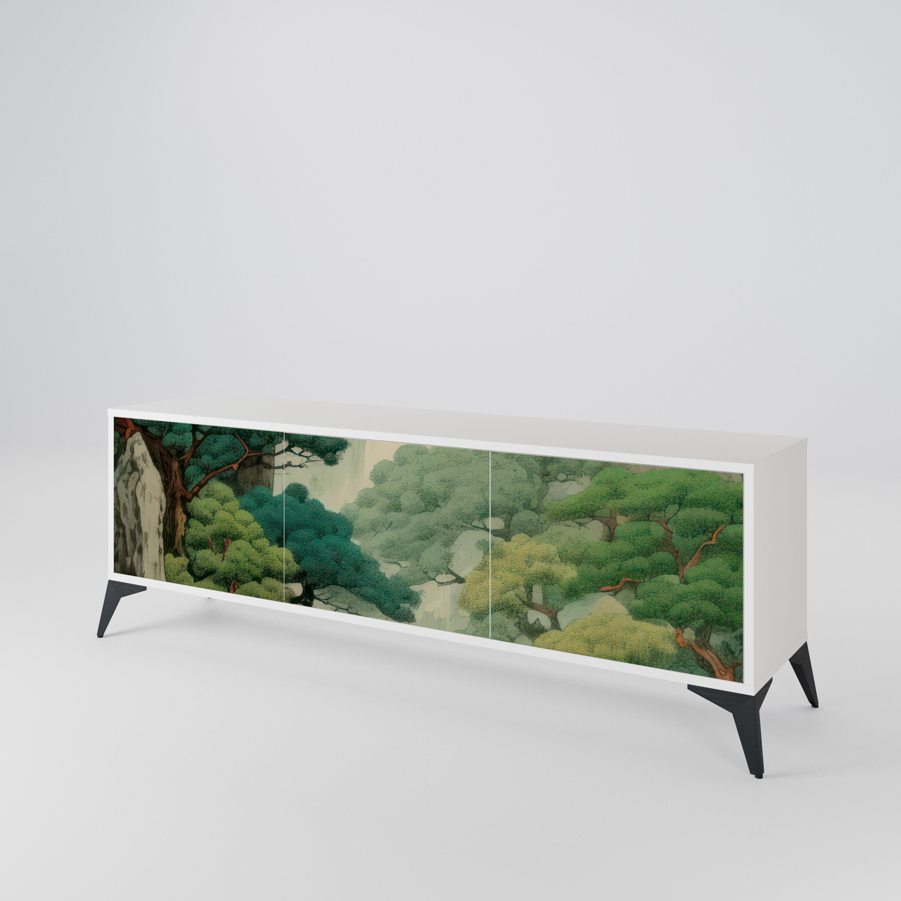 VERDURE ABYSS Třídveřový TV stolek