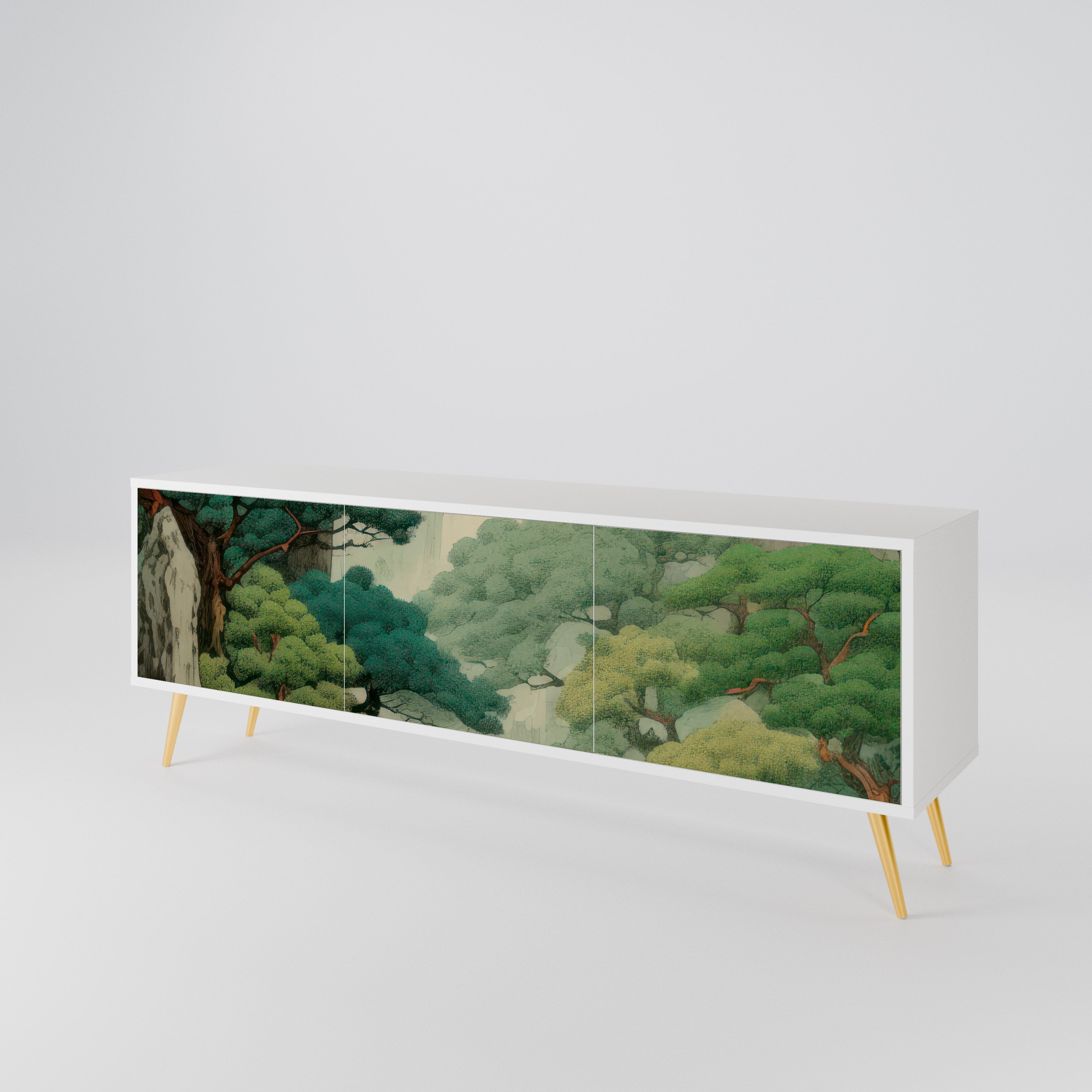 VERDURE ABYSS Třídveřový TV stolek