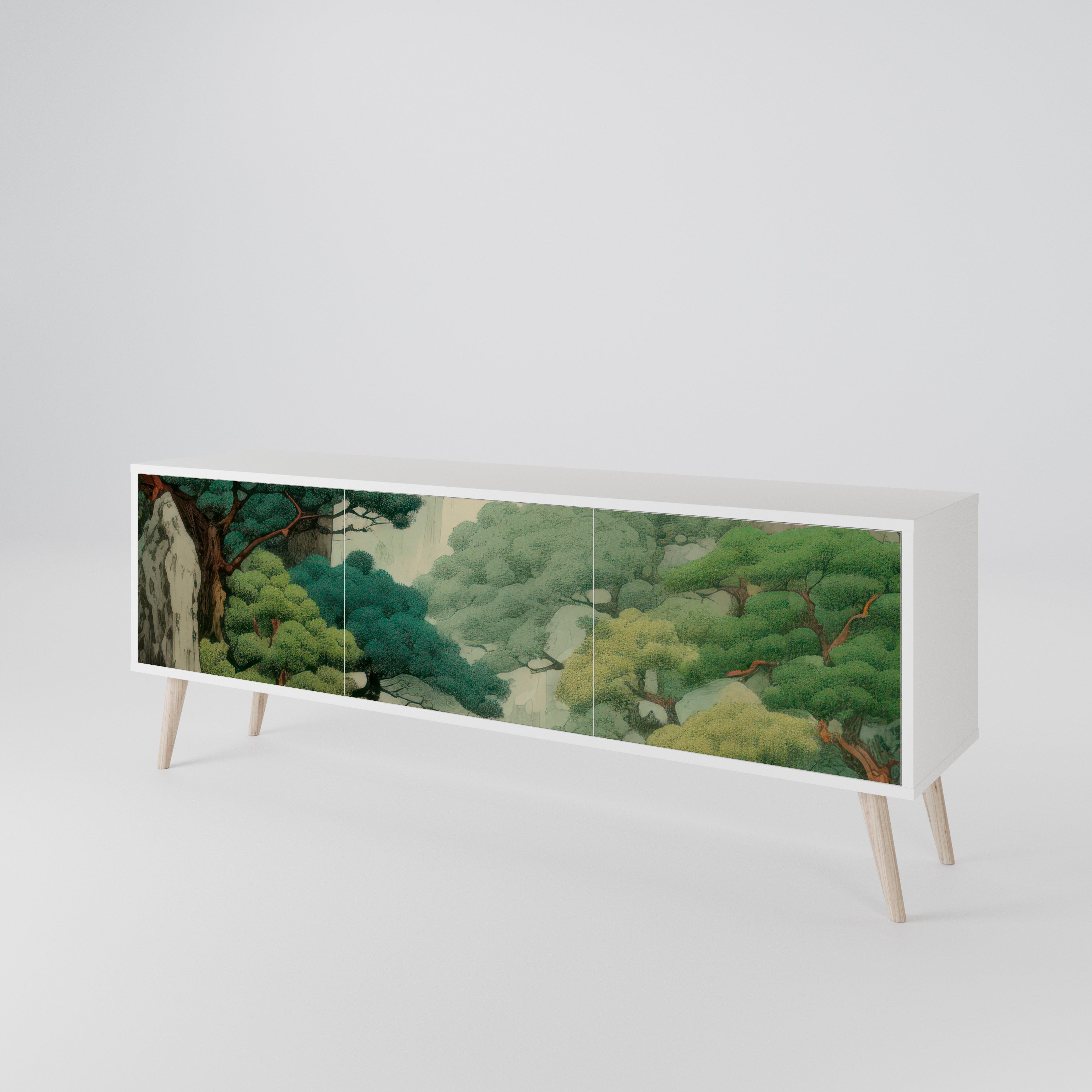 VERDURE ABYSS Třídveřový TV stolek