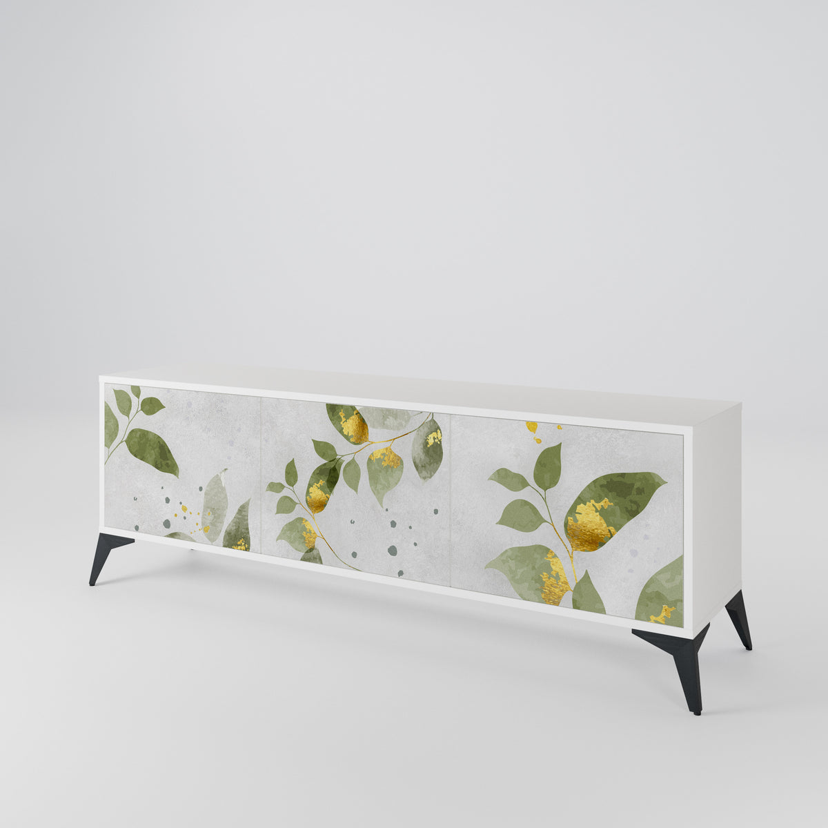 ELEGANT BOTANICS Třídveřový TV stolek