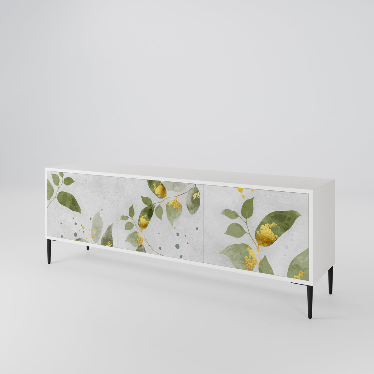 ELEGANT BOTANICS Třídveřový TV stolek