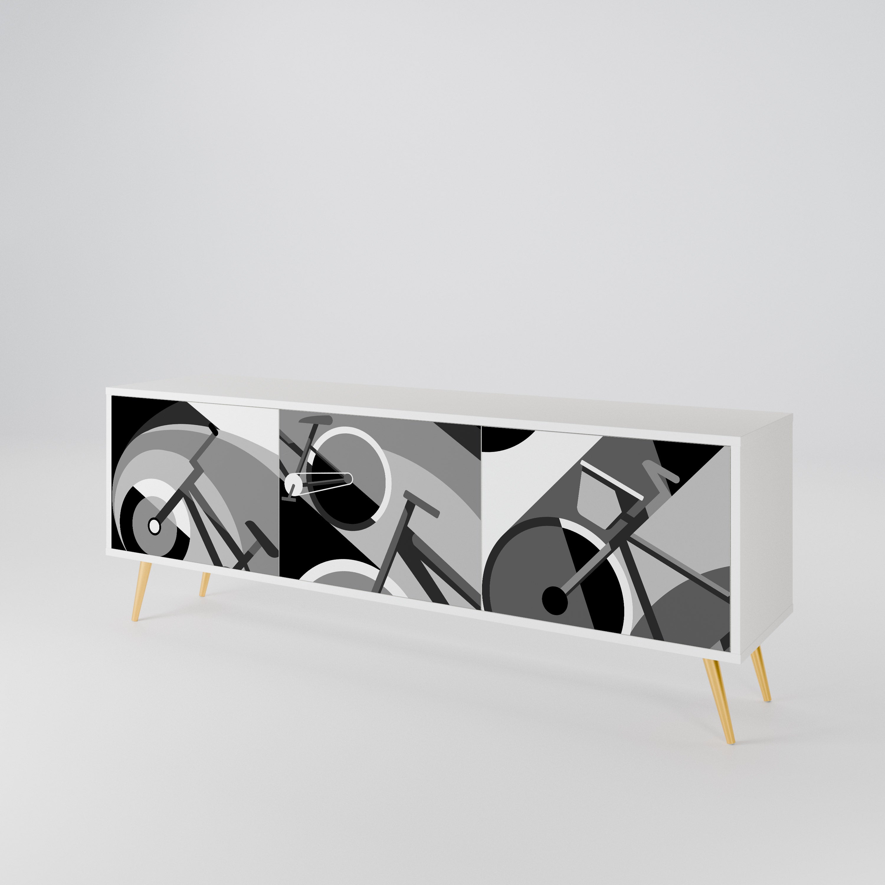 BIKE ENERGY Třídveřový TV stolek