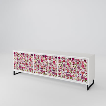 PETAL GARDEN Třídveřový TV stolek