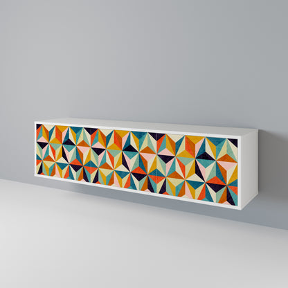 TESSELATE TREASURES Třídveřový TV stolek