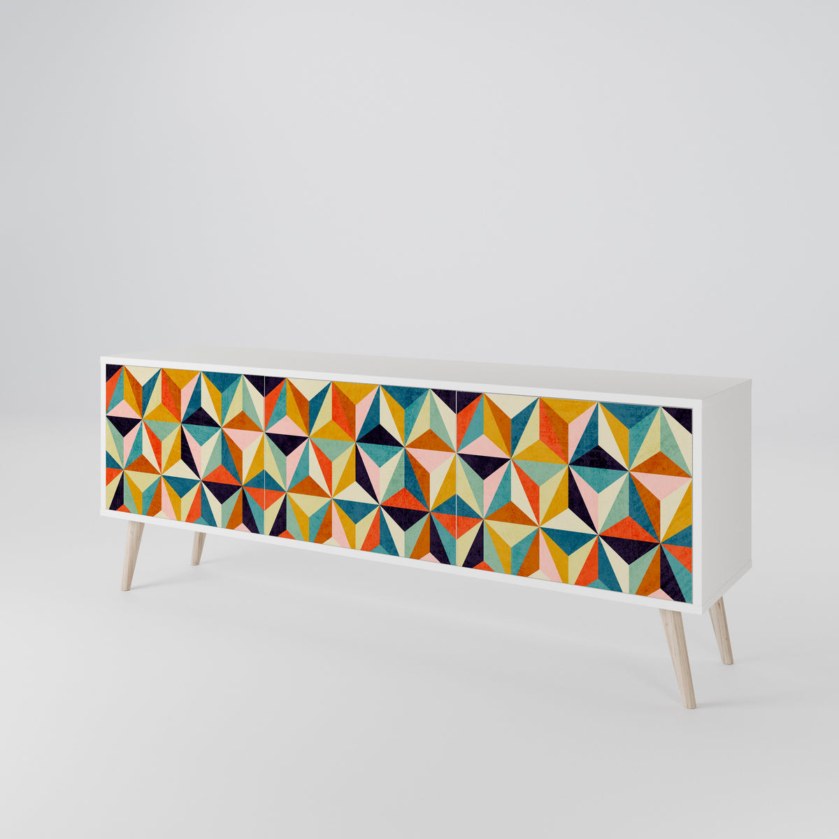 TESSELATE TREASURES Třídveřový TV stolek