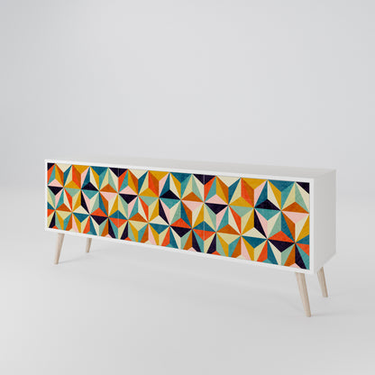 TESSELATE TREASURES Třídveřový TV stolek