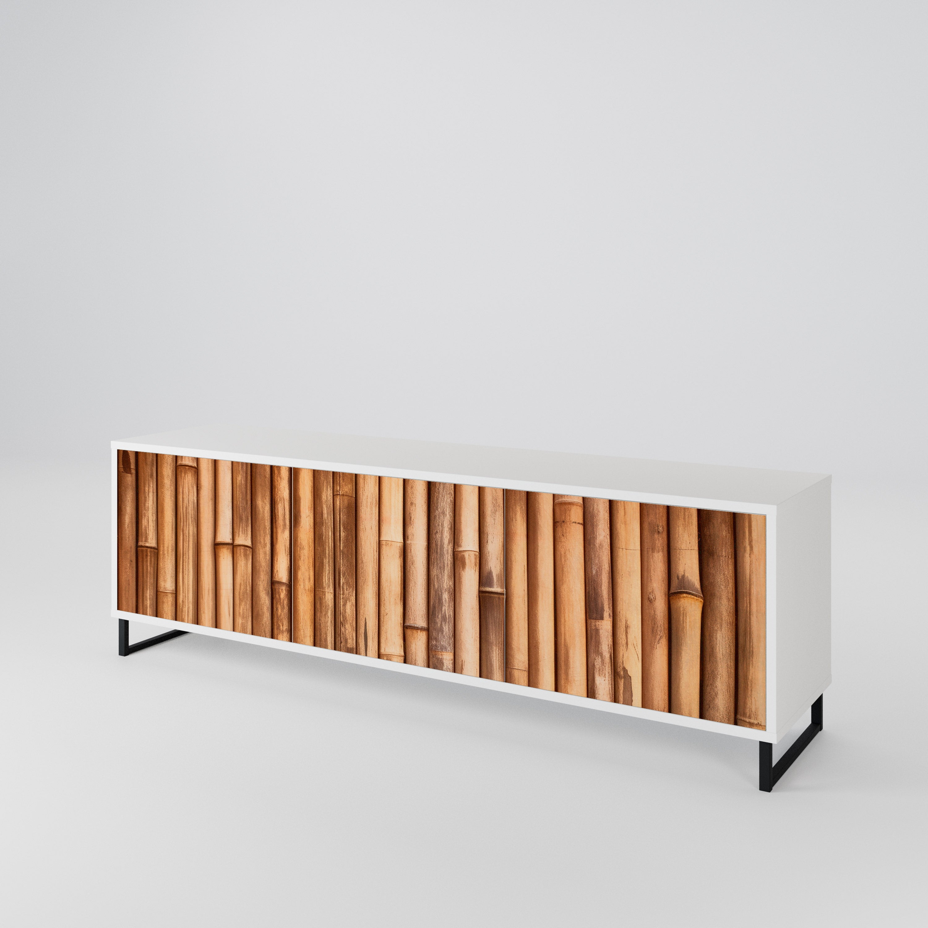 NATURAL WOOD Třídveřový TV stolek