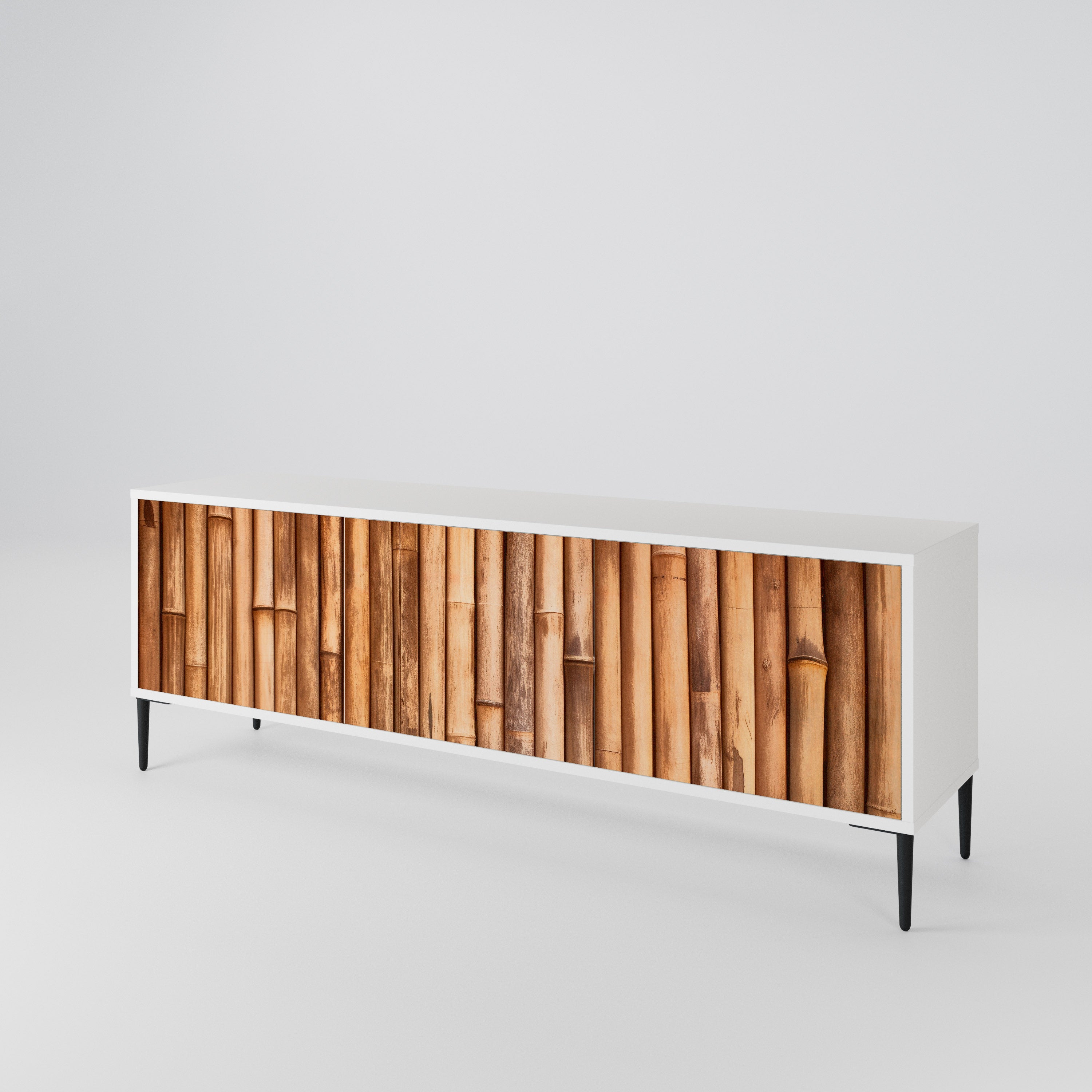 NATURAL WOOD Třídveřový TV stolek