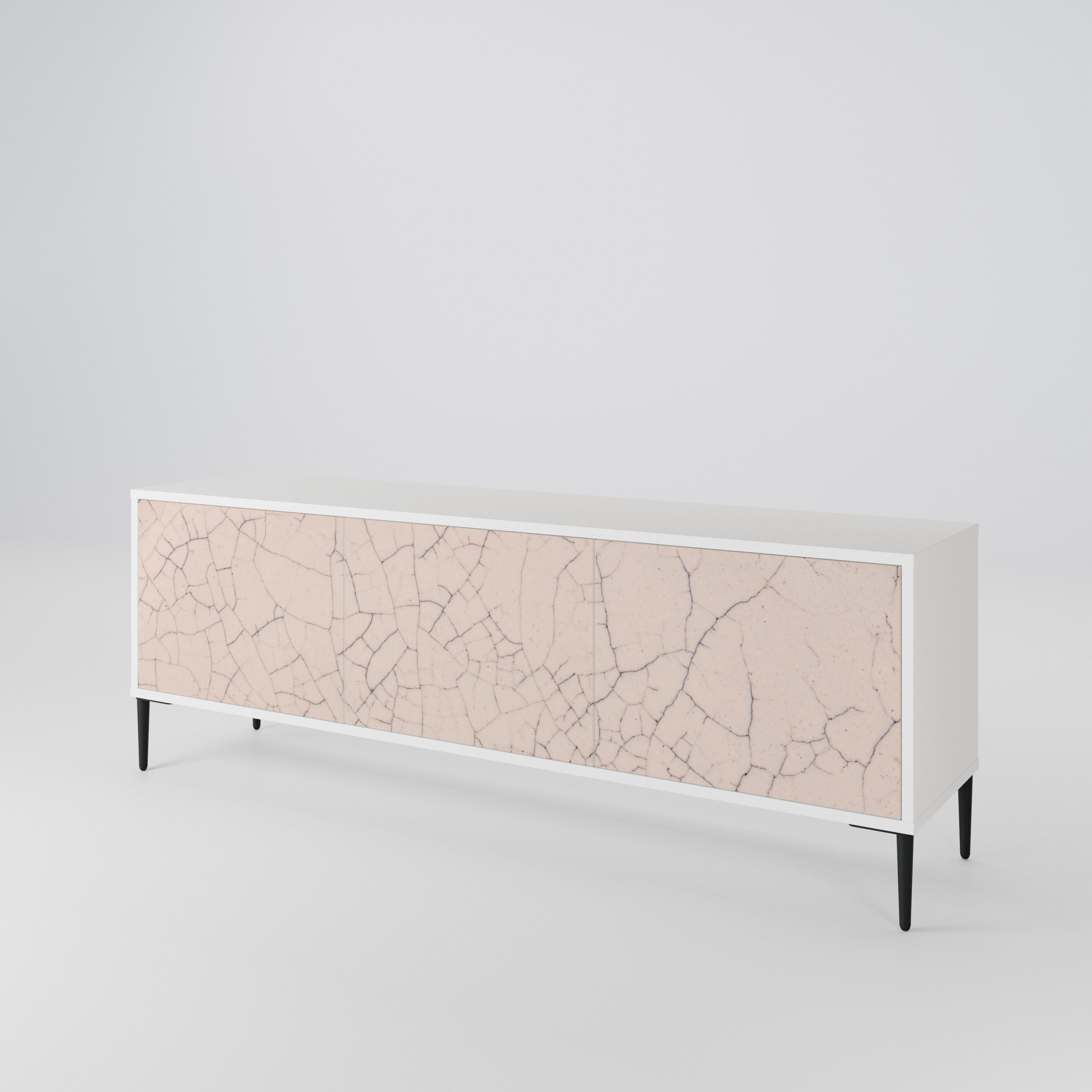 CERAMIC TEXTURE Třídveřový TV stolek