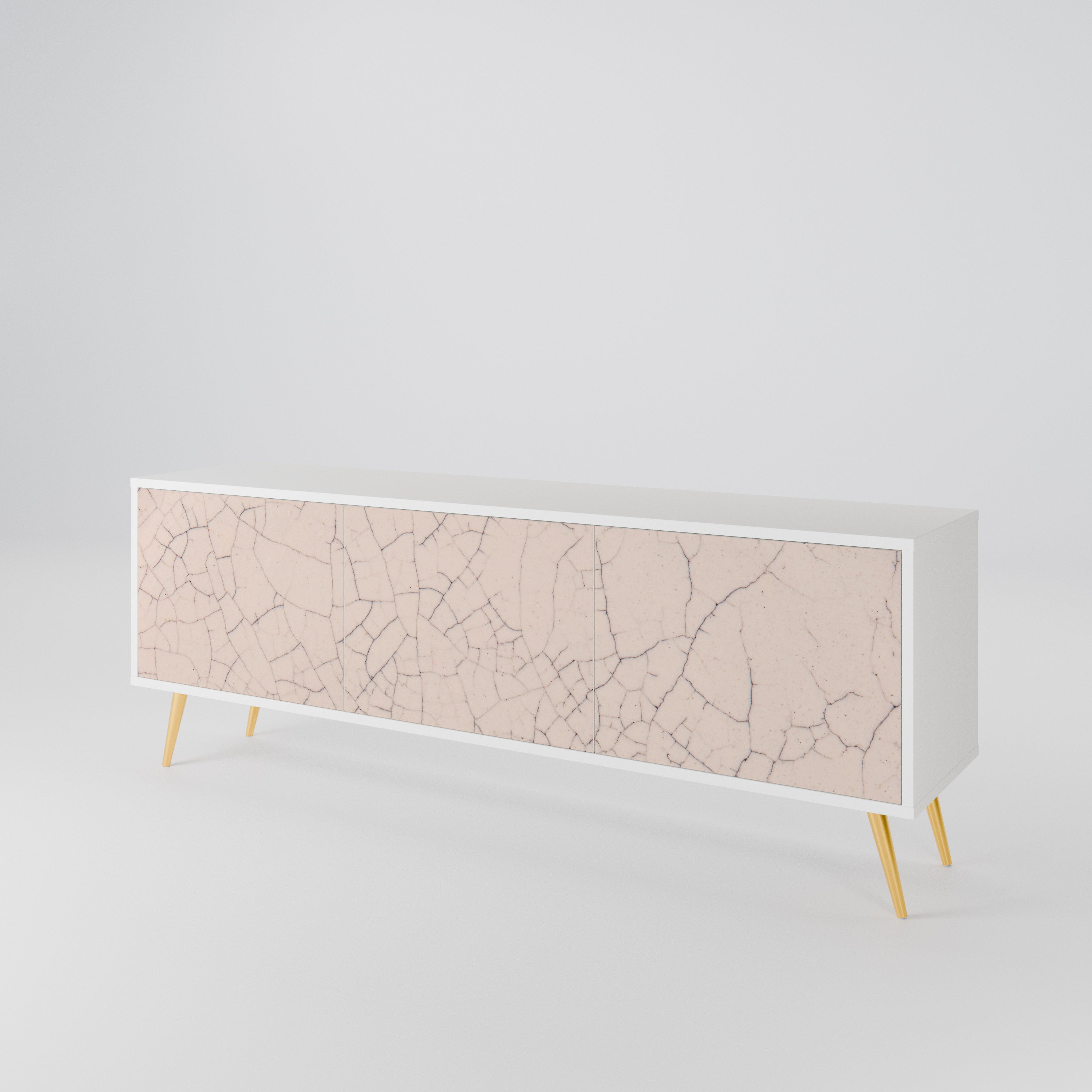 CERAMIC TEXTURE Třídveřový TV stolek
