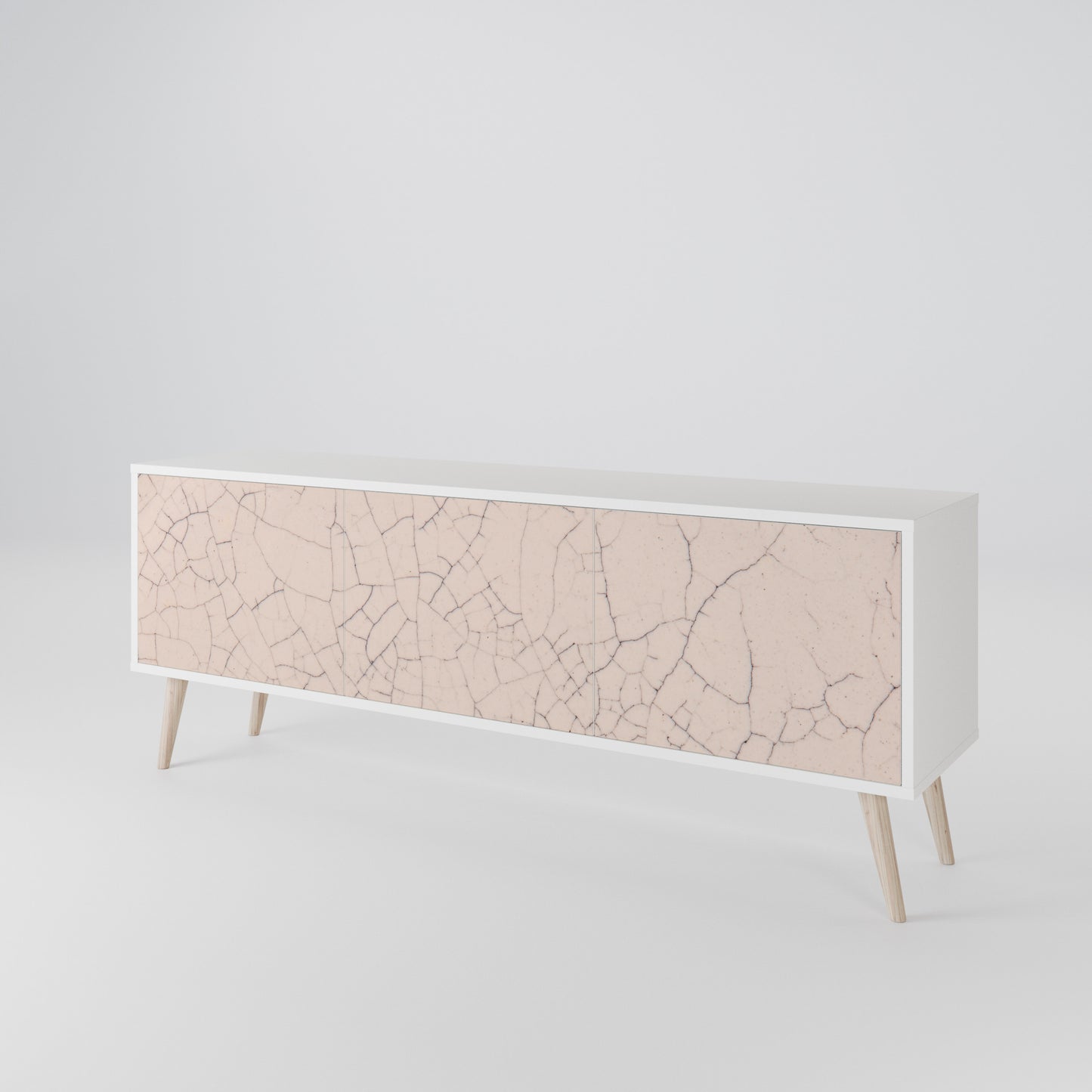CERAMIC TEXTURE Třídveřový TV stolek
