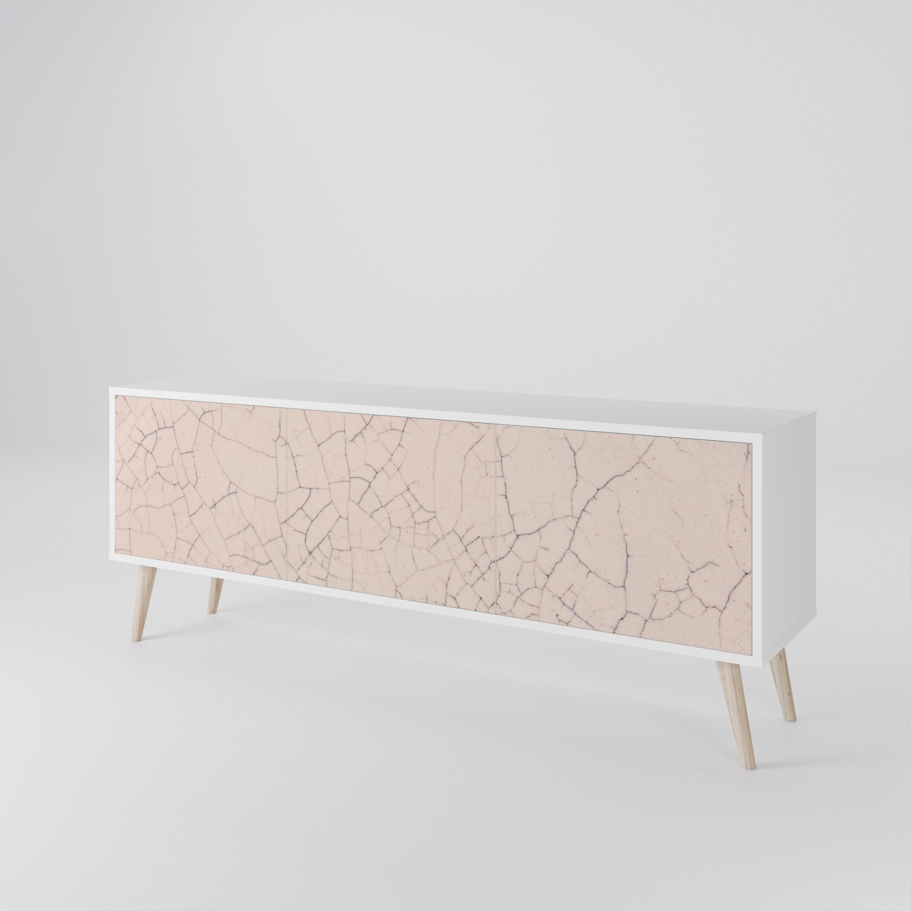 CERAMIC TEXTURE Třídveřový TV stolek