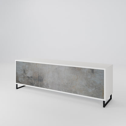 CONCRETE WALL Třídveřový TV stolek