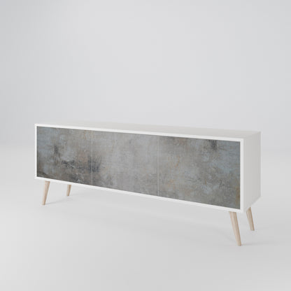 CONCRETE WALL Třídveřový TV stolek