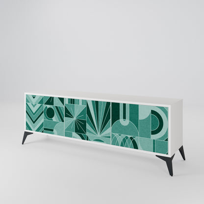 HARMONIC GRID Třídveřový TV stolek