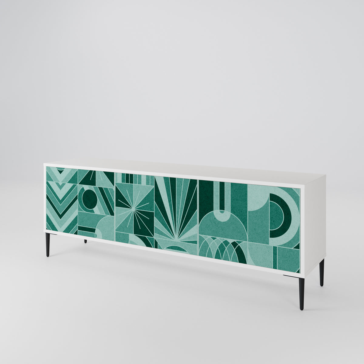 HARMONIC GRID Třídveřový TV stolek