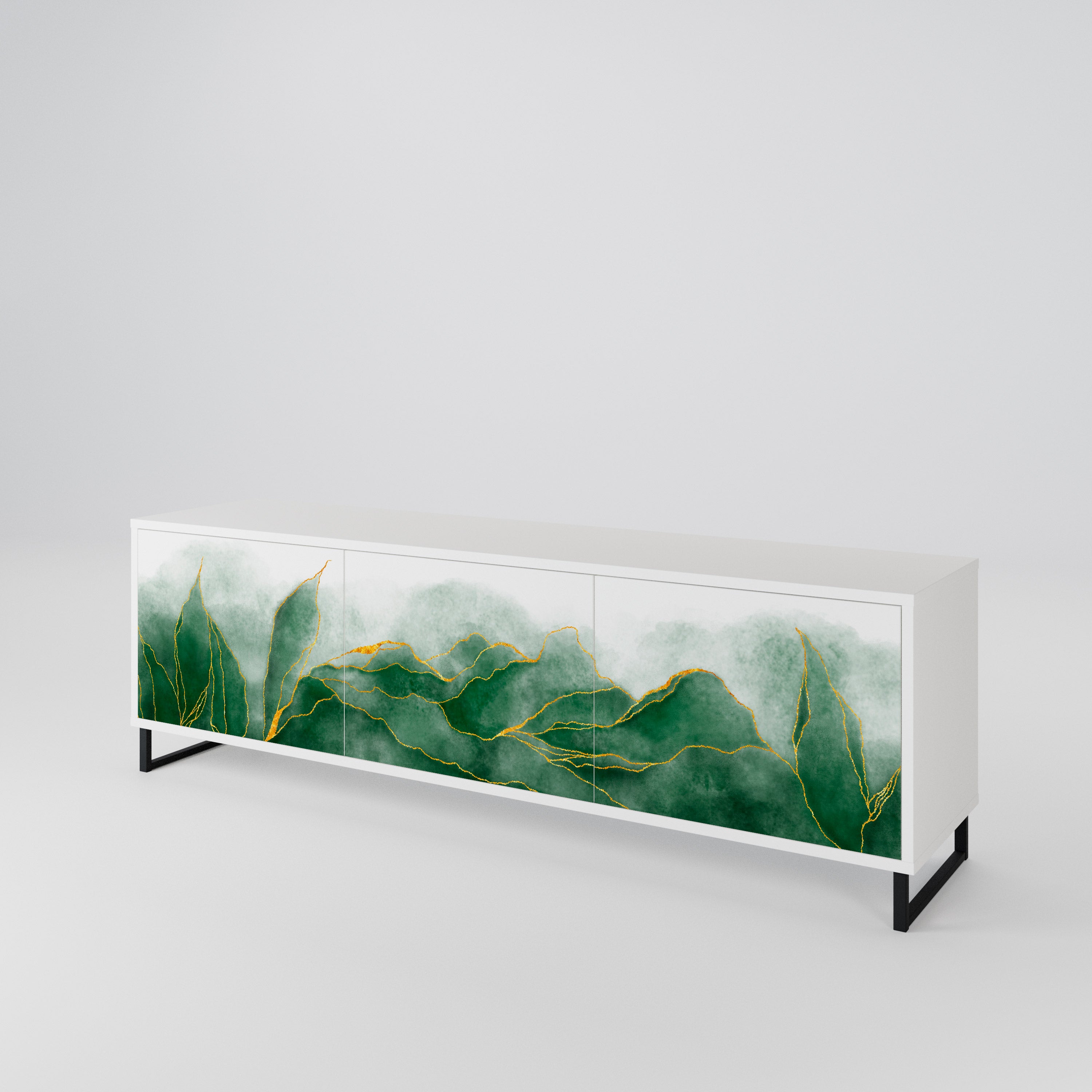 EXPENSIVE NATURE Třídveřový TV stolek