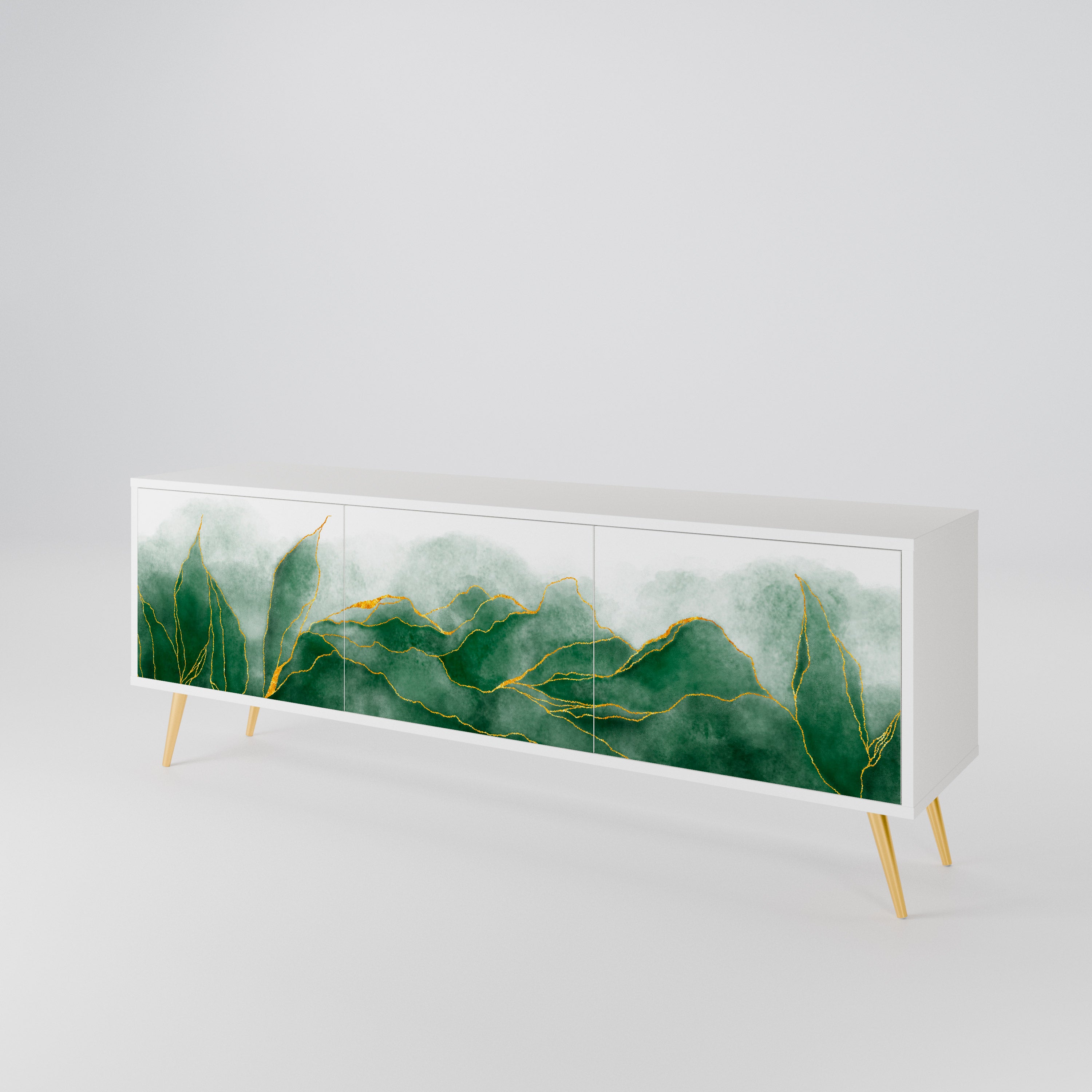 EXPENSIVE NATURE Třídveřový TV stolek