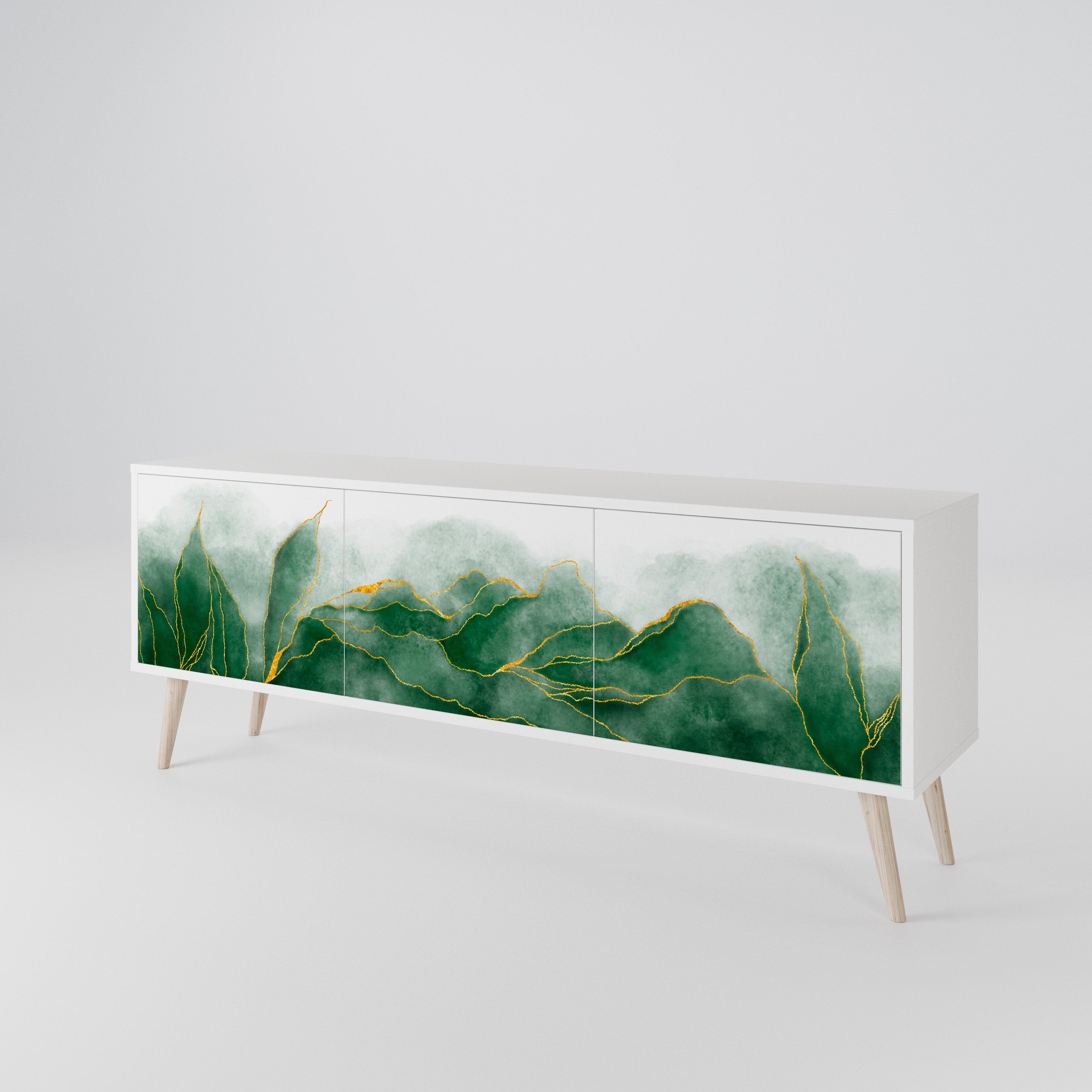 EXPENSIVE NATURE Třídveřový TV stolek