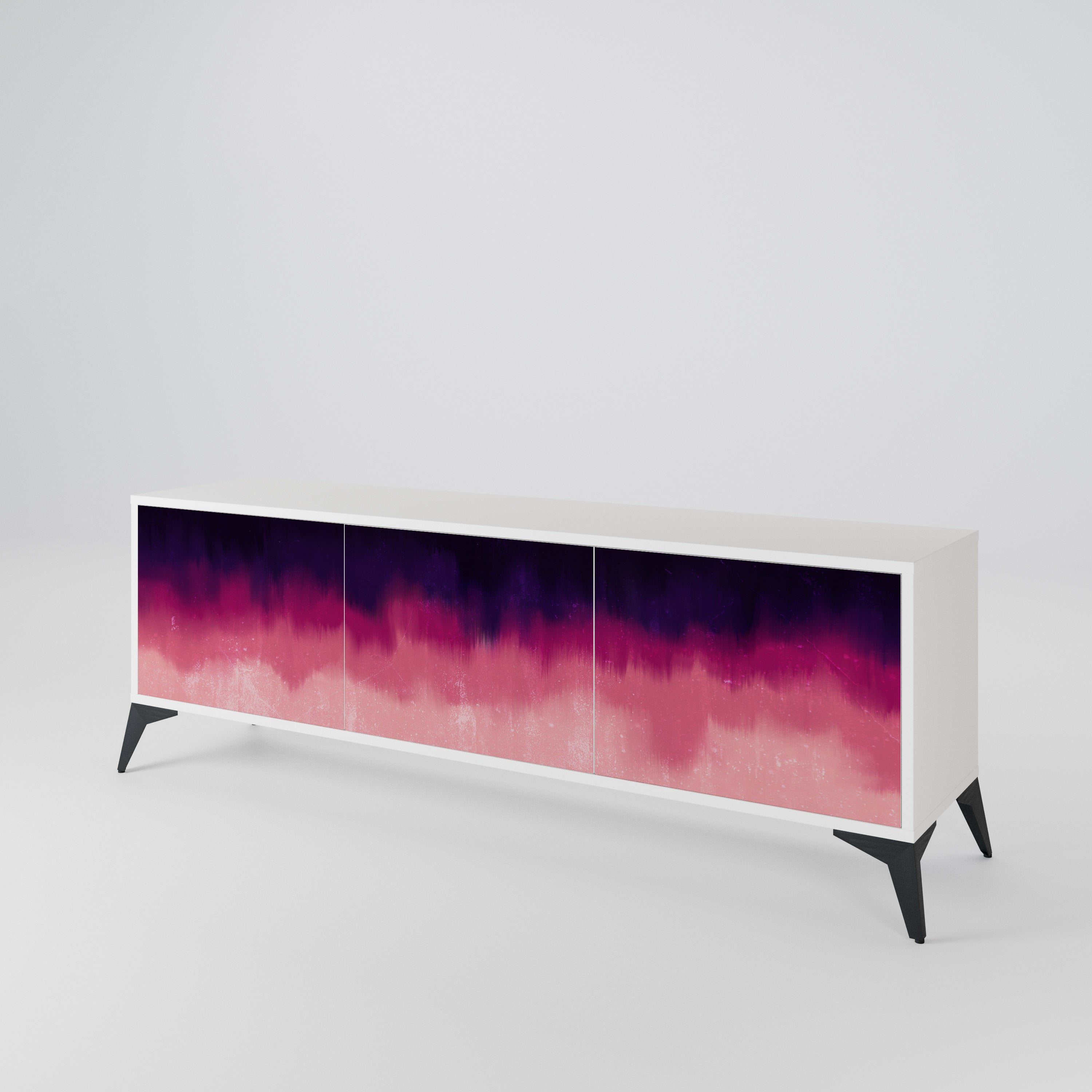 AURORA BOREALIS Třídveřový TV stolek