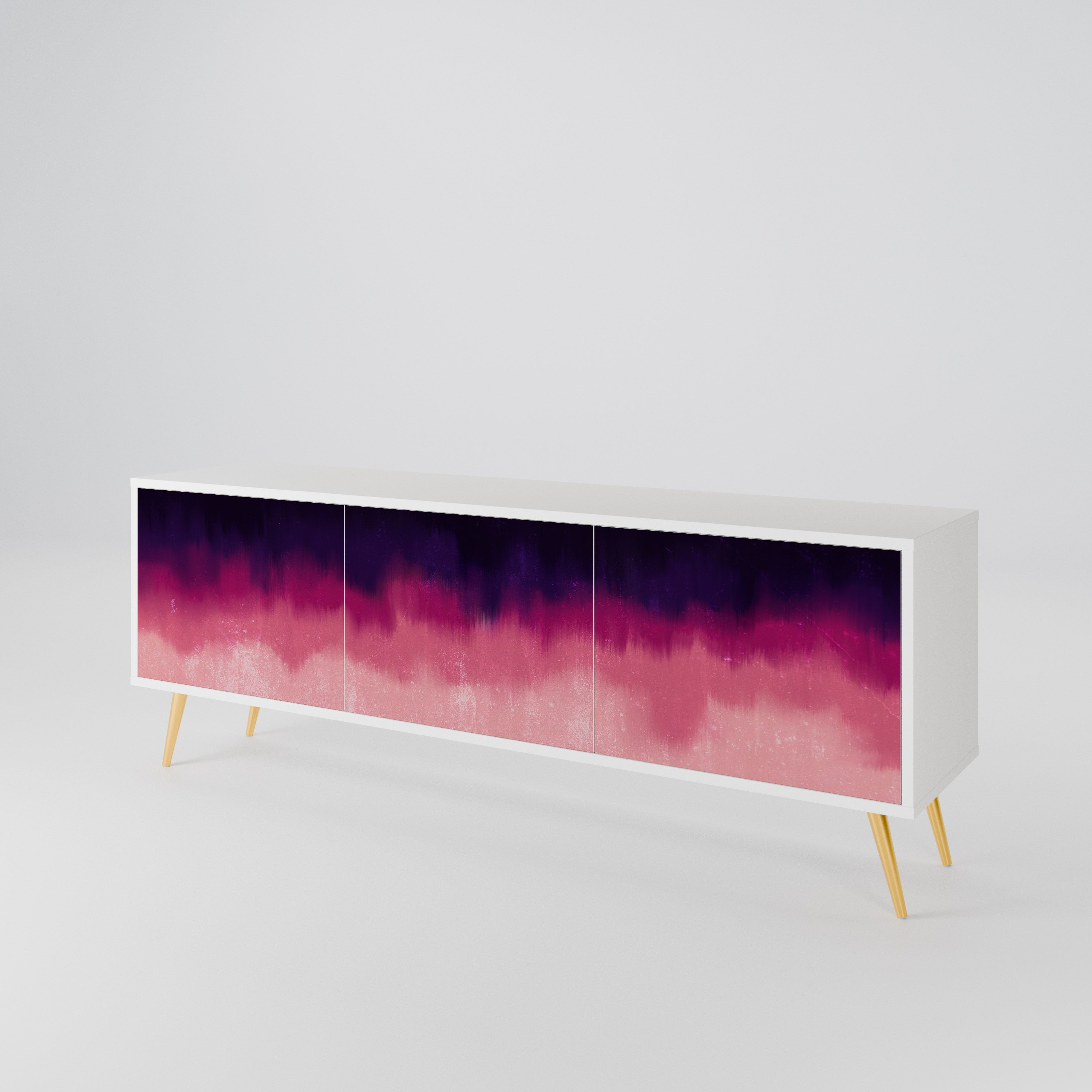 AURORA BOREALIS Třídveřový TV stolek