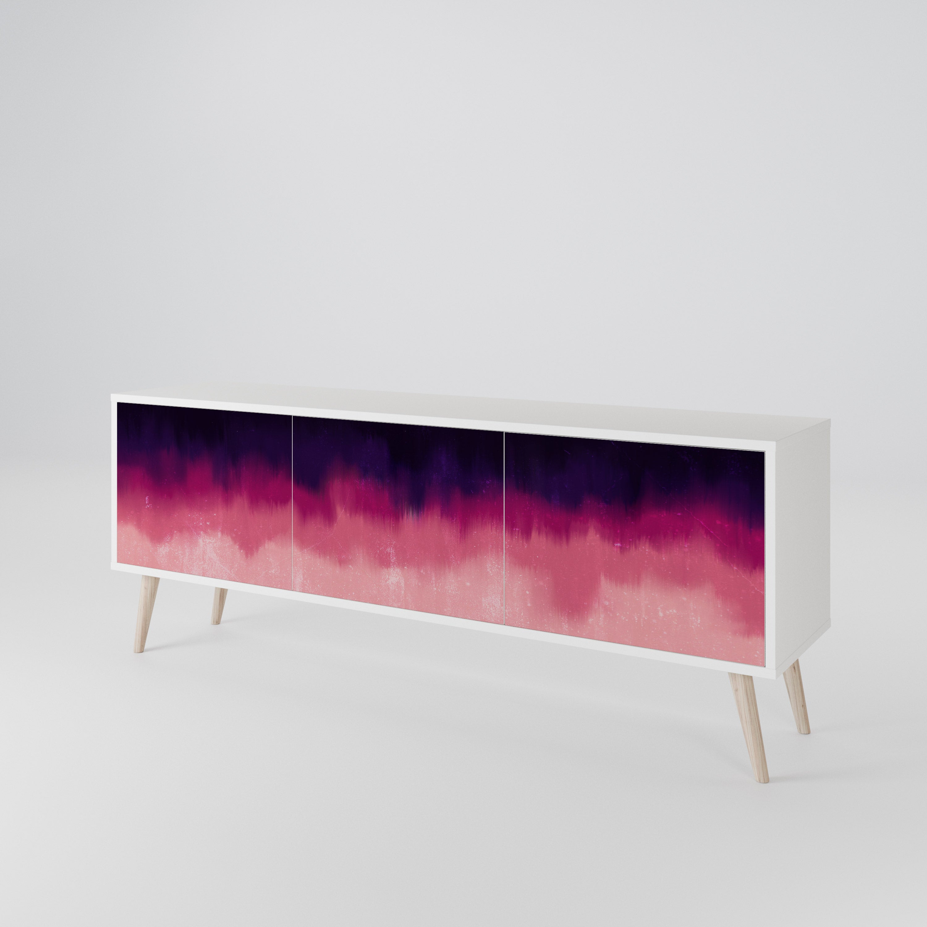 AURORA BOREALIS Třídveřový TV stolek