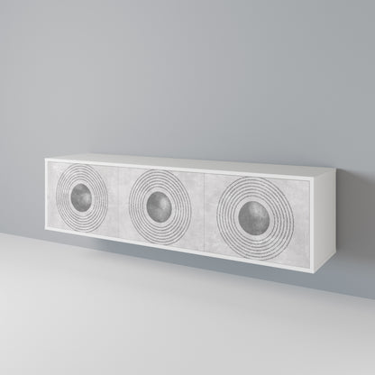 SOLID CIRCLES Třídveřový TV stolek