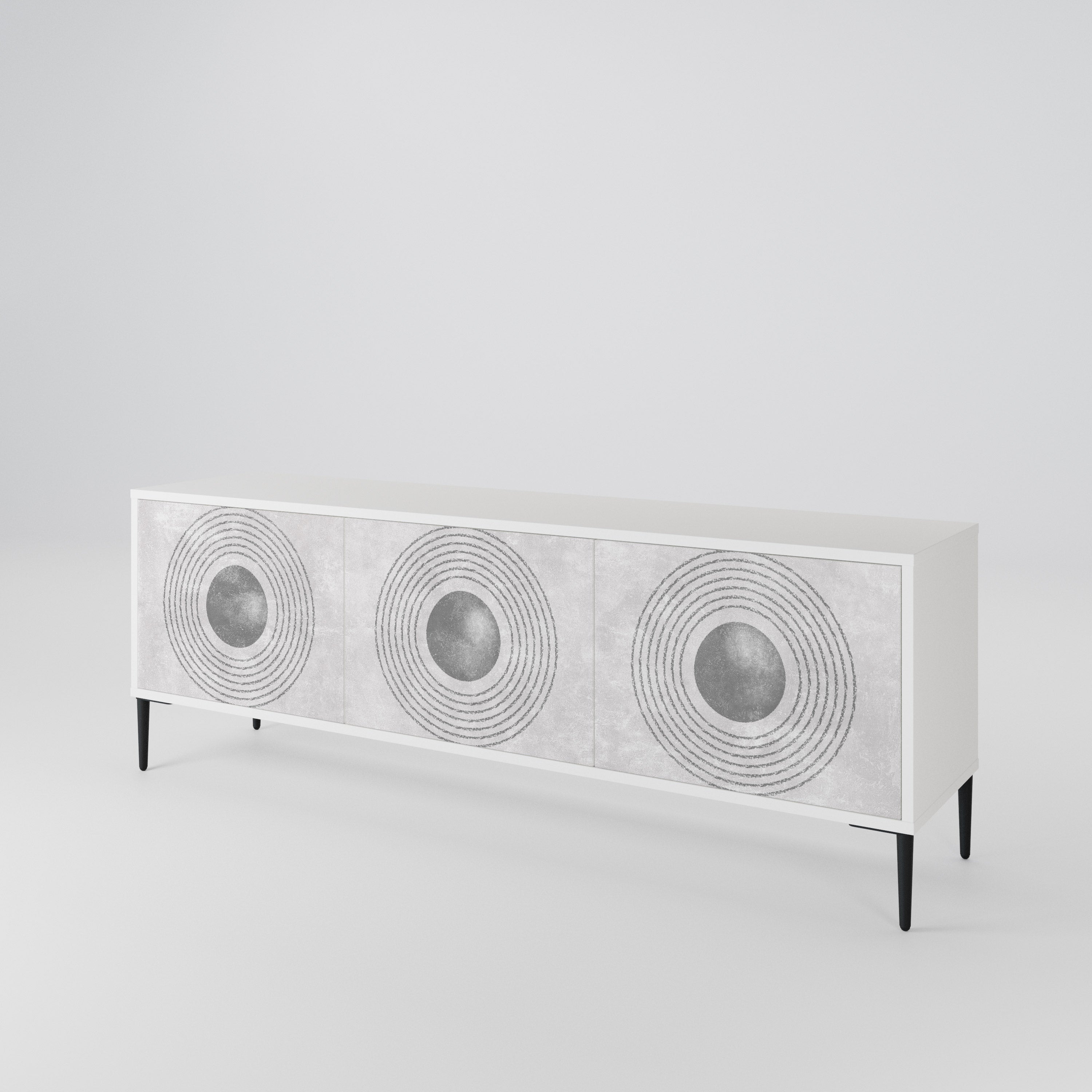 SOLID CIRCLES Třídveřový TV stolek
