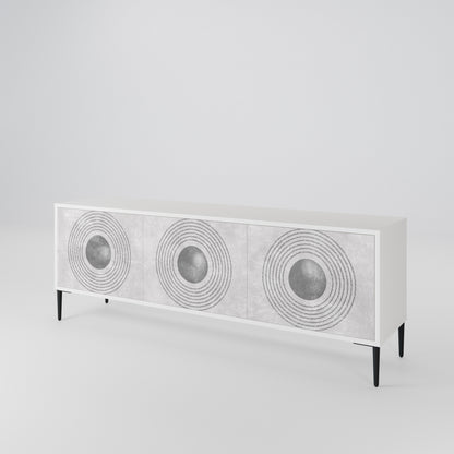 SOLID CIRCLES Třídveřový TV stolek