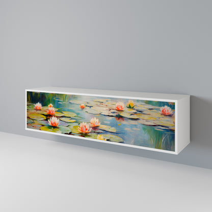 BLOOMING WATERS Třídveřový TV stolek