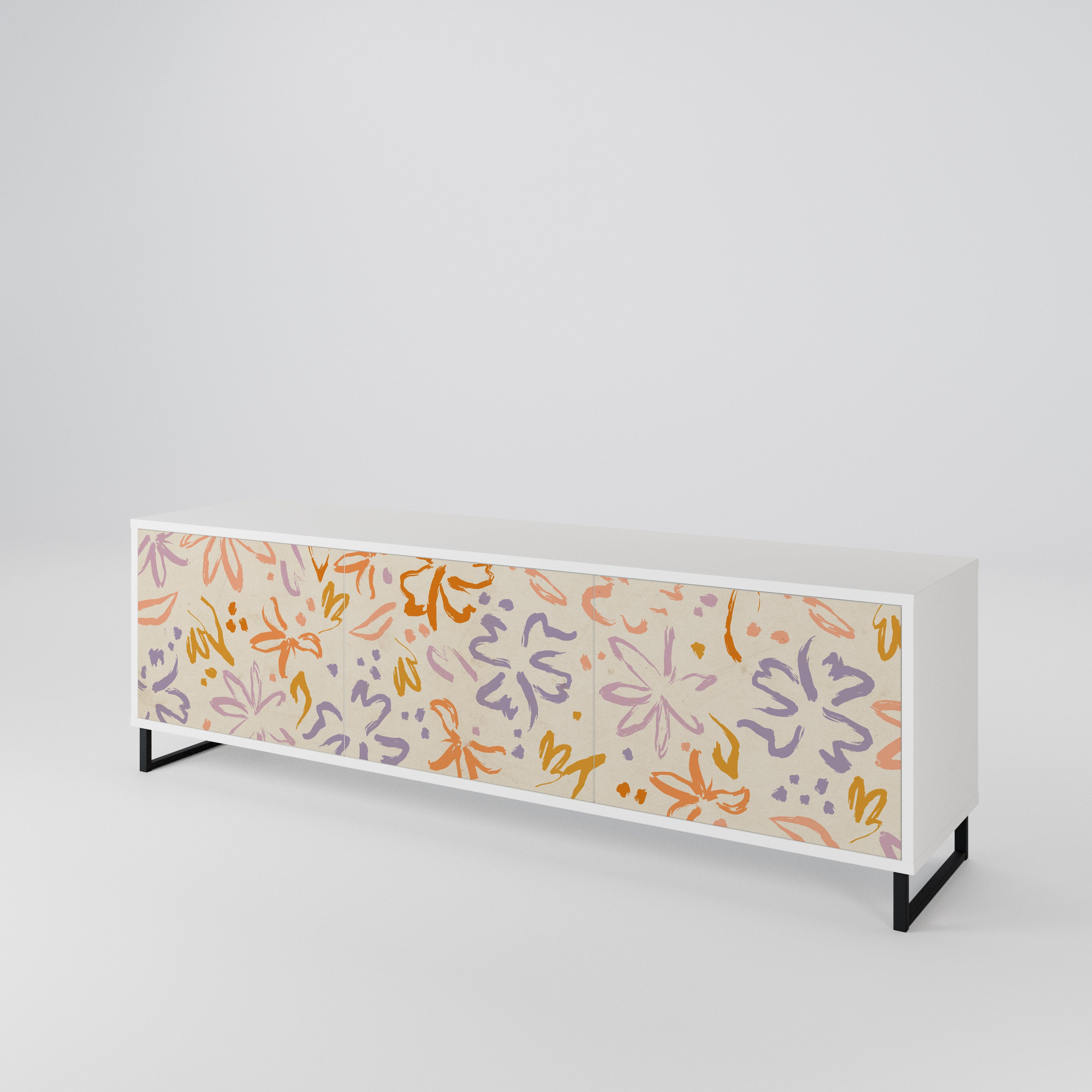 SPRING WHIMSY Třídveřový TV stolek