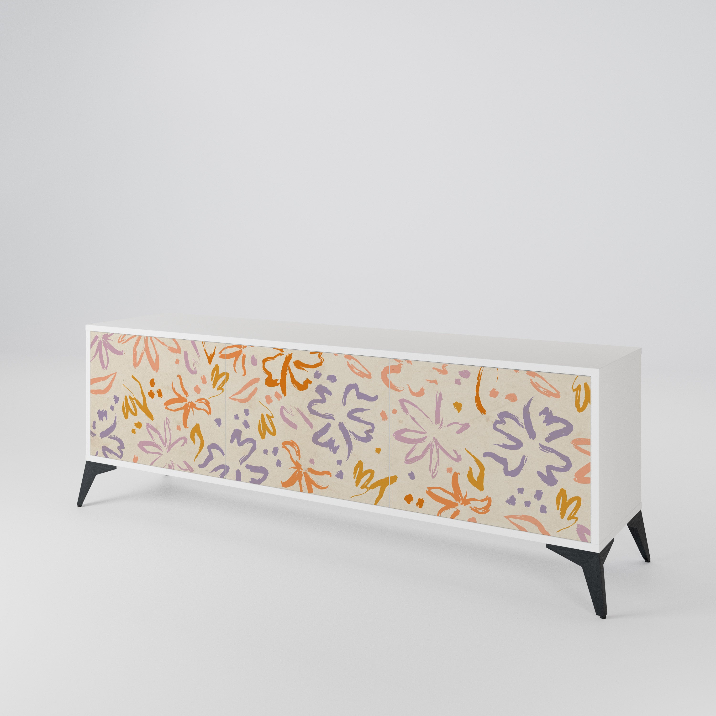 SPRING WHIMSY Třídveřový TV stolek