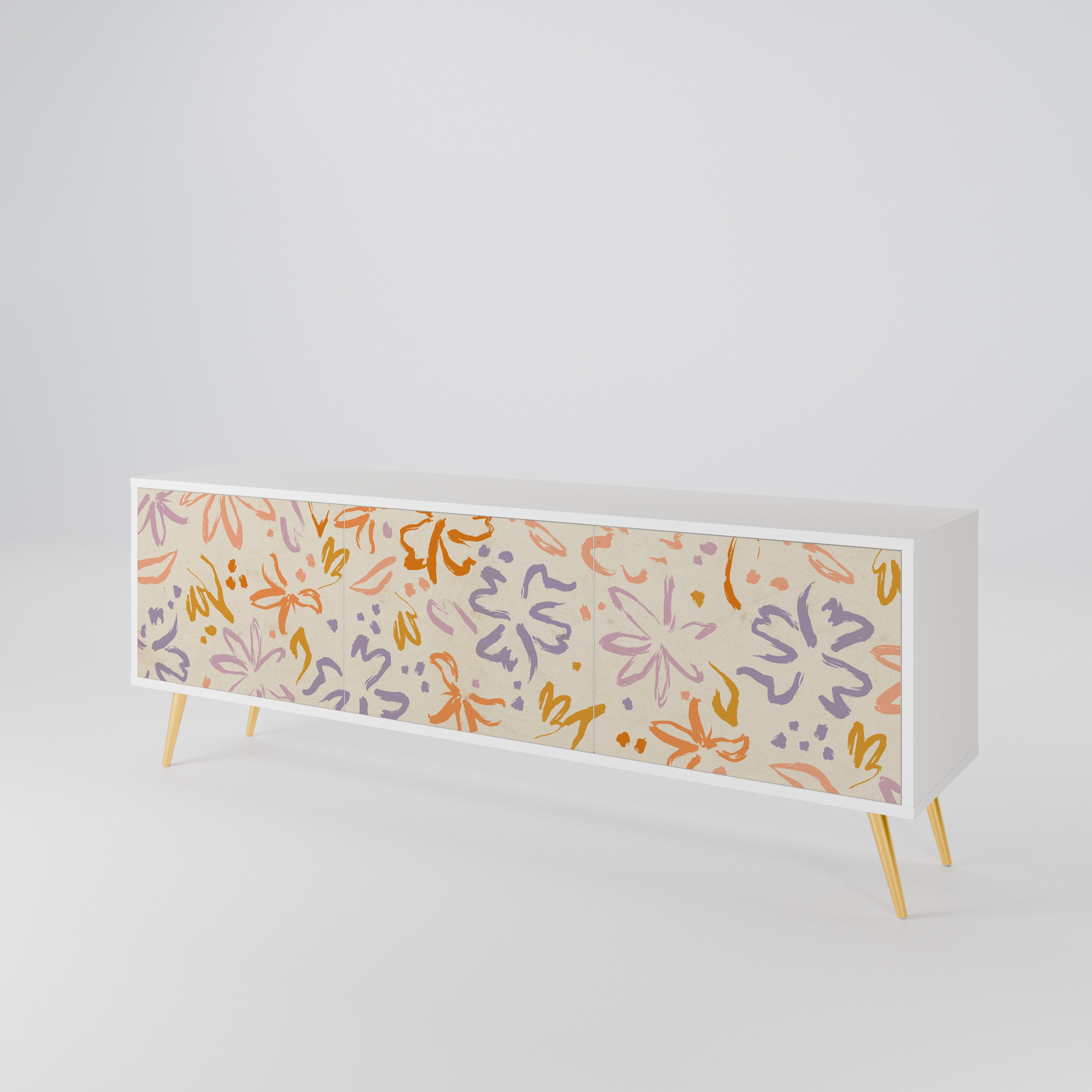 SPRING WHIMSY Třídveřový TV stolek