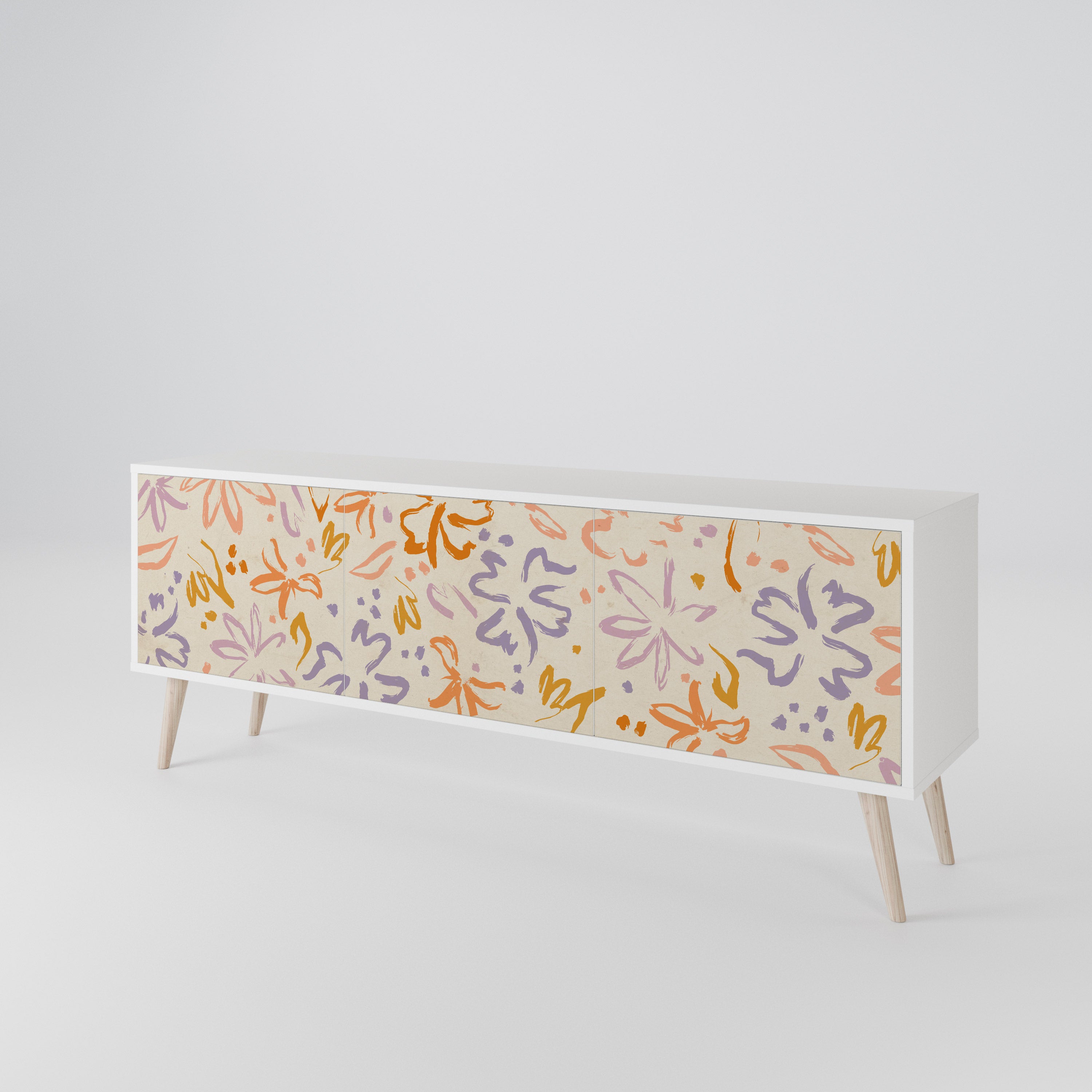 SPRING WHIMSY Třídveřový TV stolek