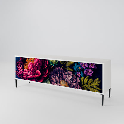 BLOOMING ELEGANCE Třídveřový TV stolek